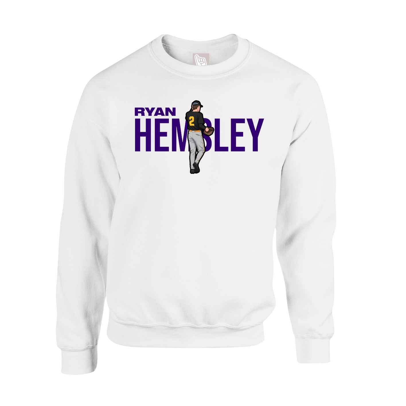Fleece Crew — Player Name in White
