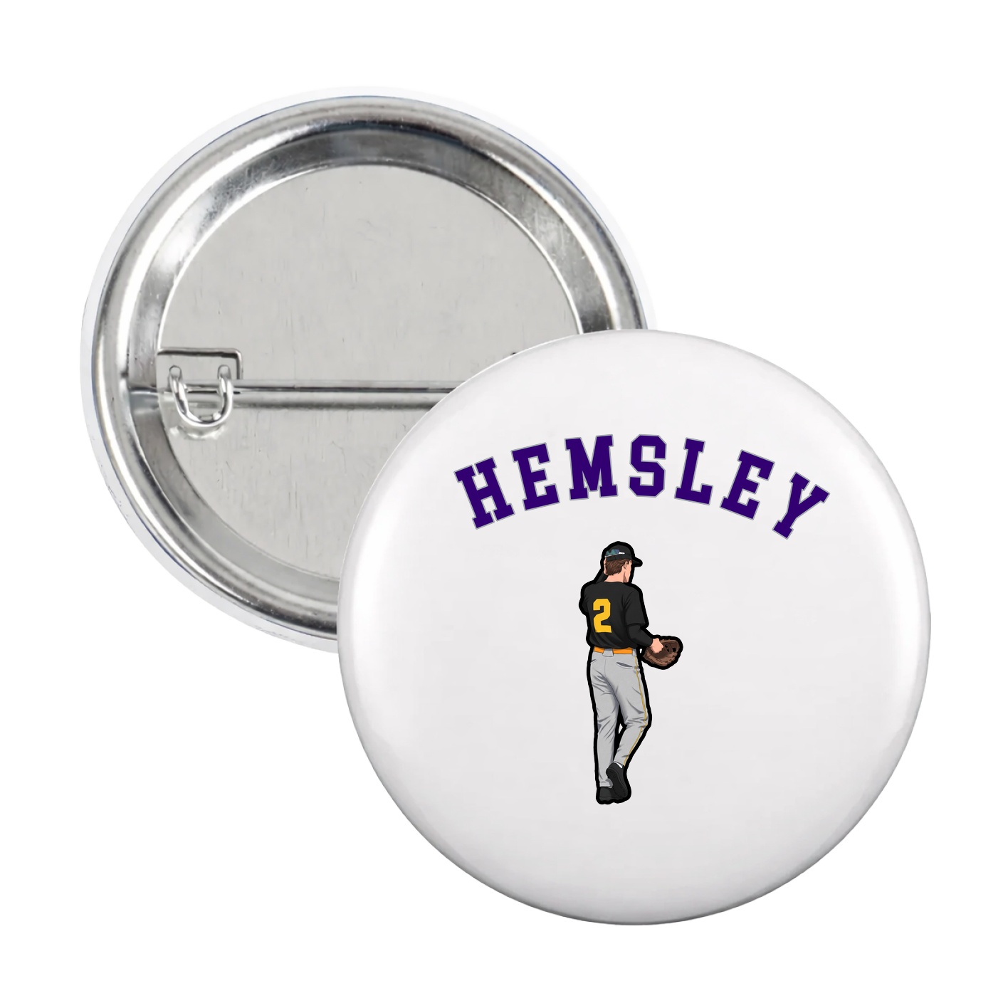 Game Day Button — Shirsey Arch in White