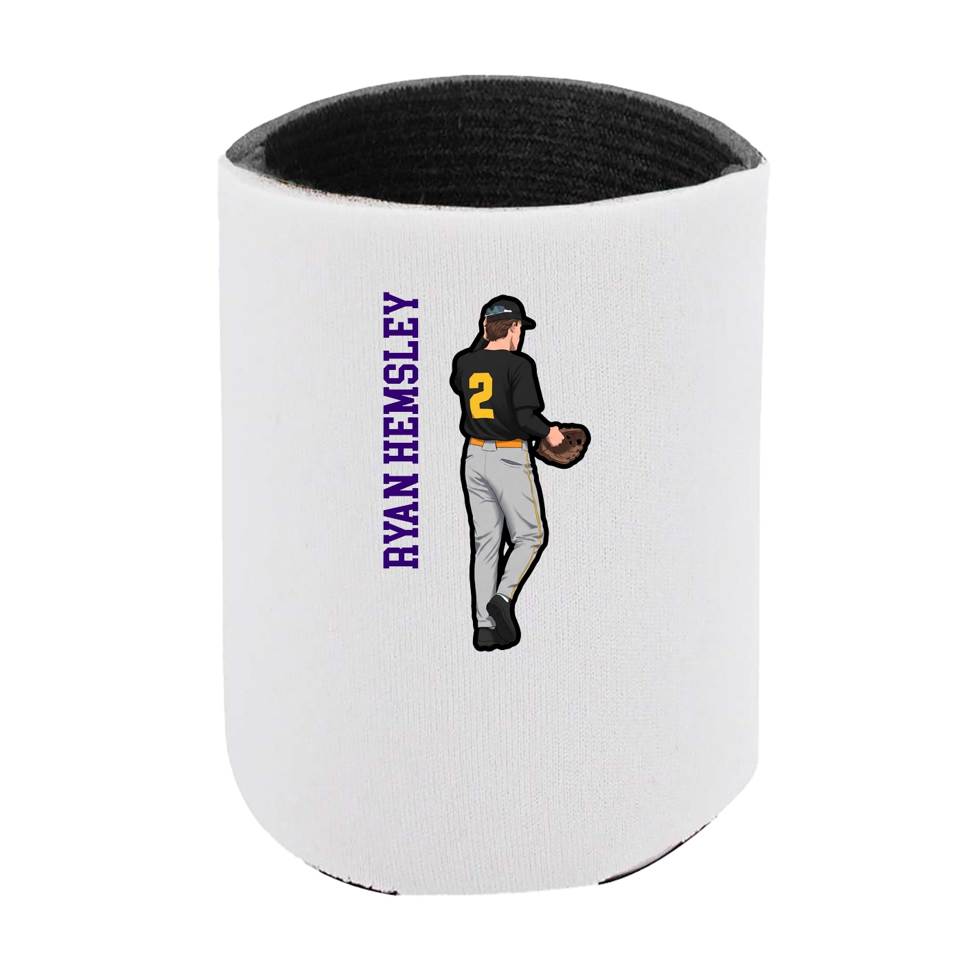 Can Holder — Name Vertical in White