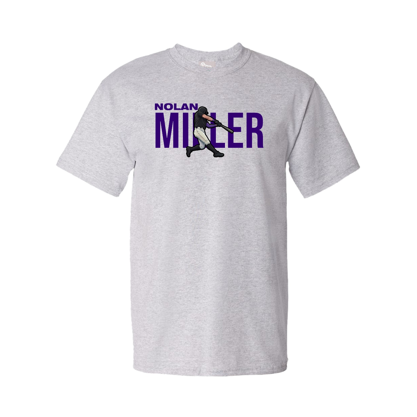 Youth Tee — Player Name in Grey