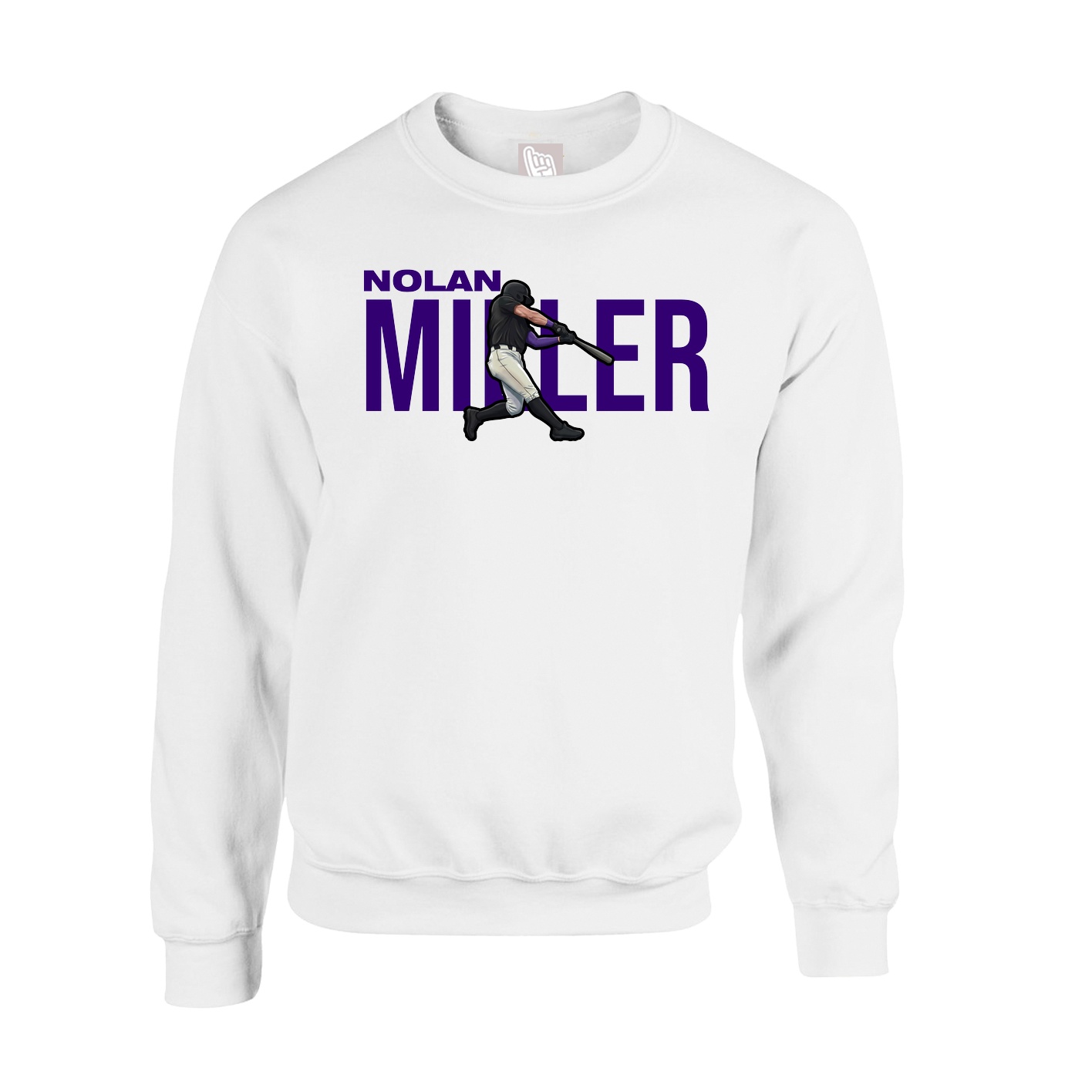 Fleece Crew — Player Name in White