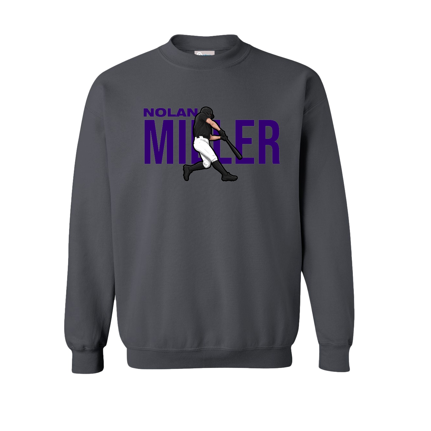 Fleece Crew — Player Name in Grey