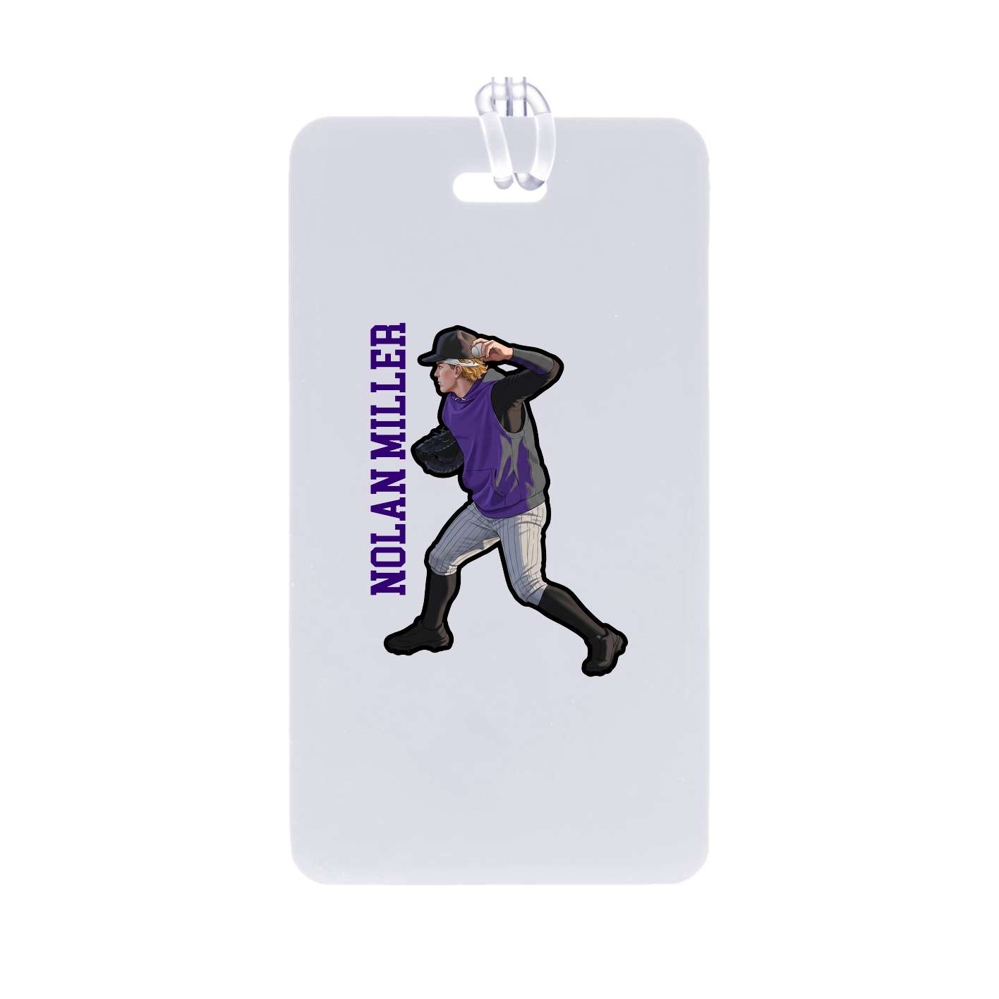 Bag Tag — Name Vertical in Classic