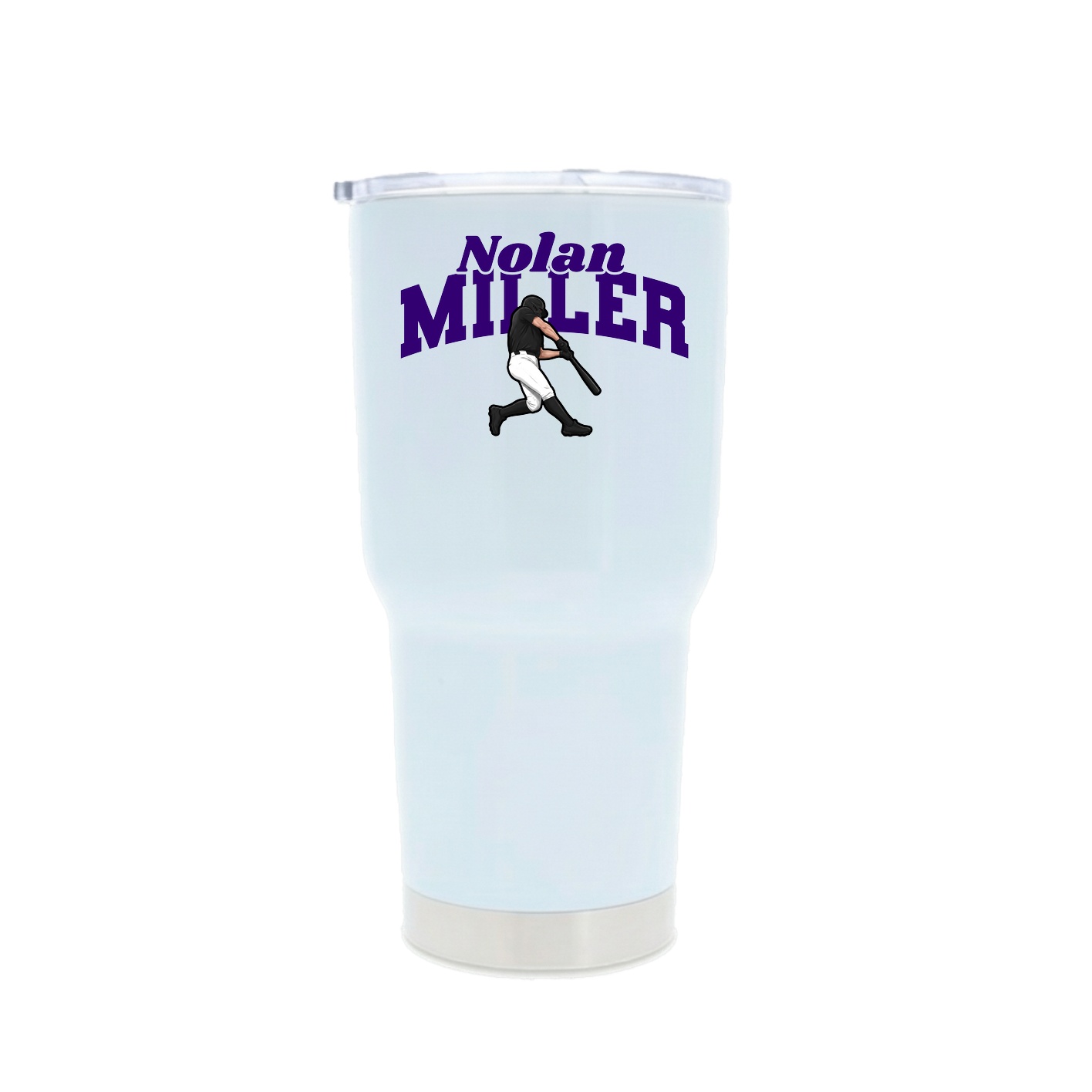 30oz Stainless Steel Tumbler — Signature Arch in White
