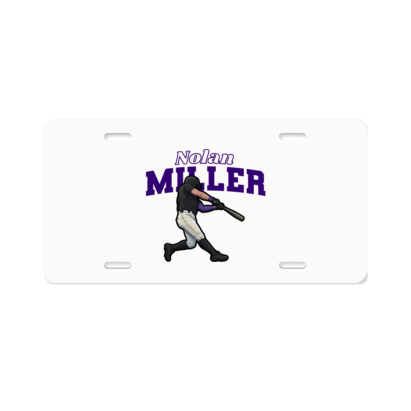 License Plate — Name Arch in Classic