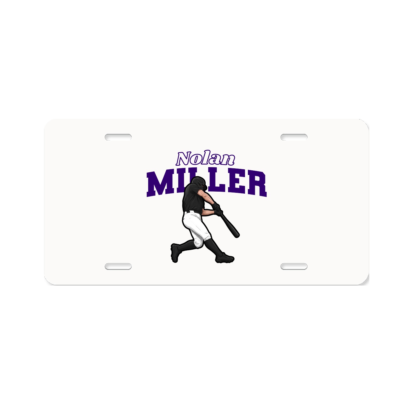 License Plate — Name Arch in Classic