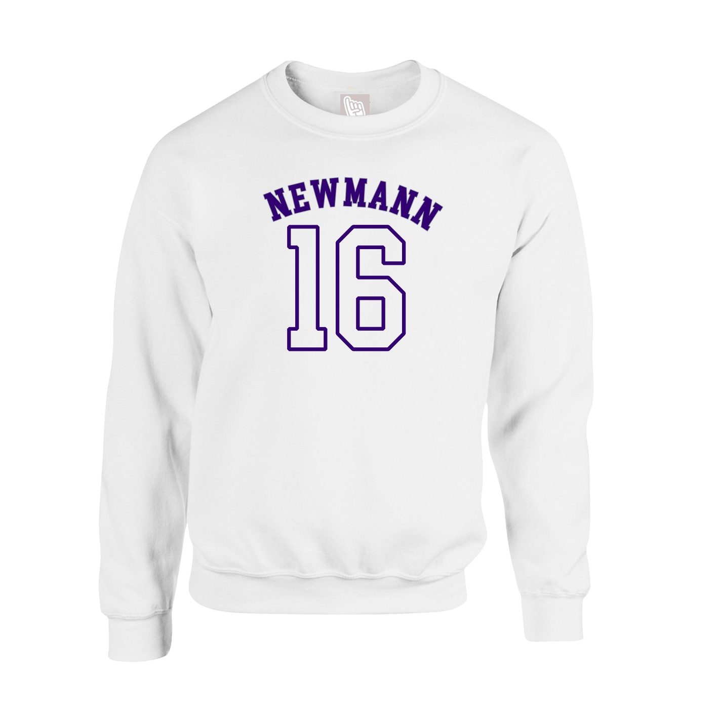Fleece Crew — Shirsey Arch in White