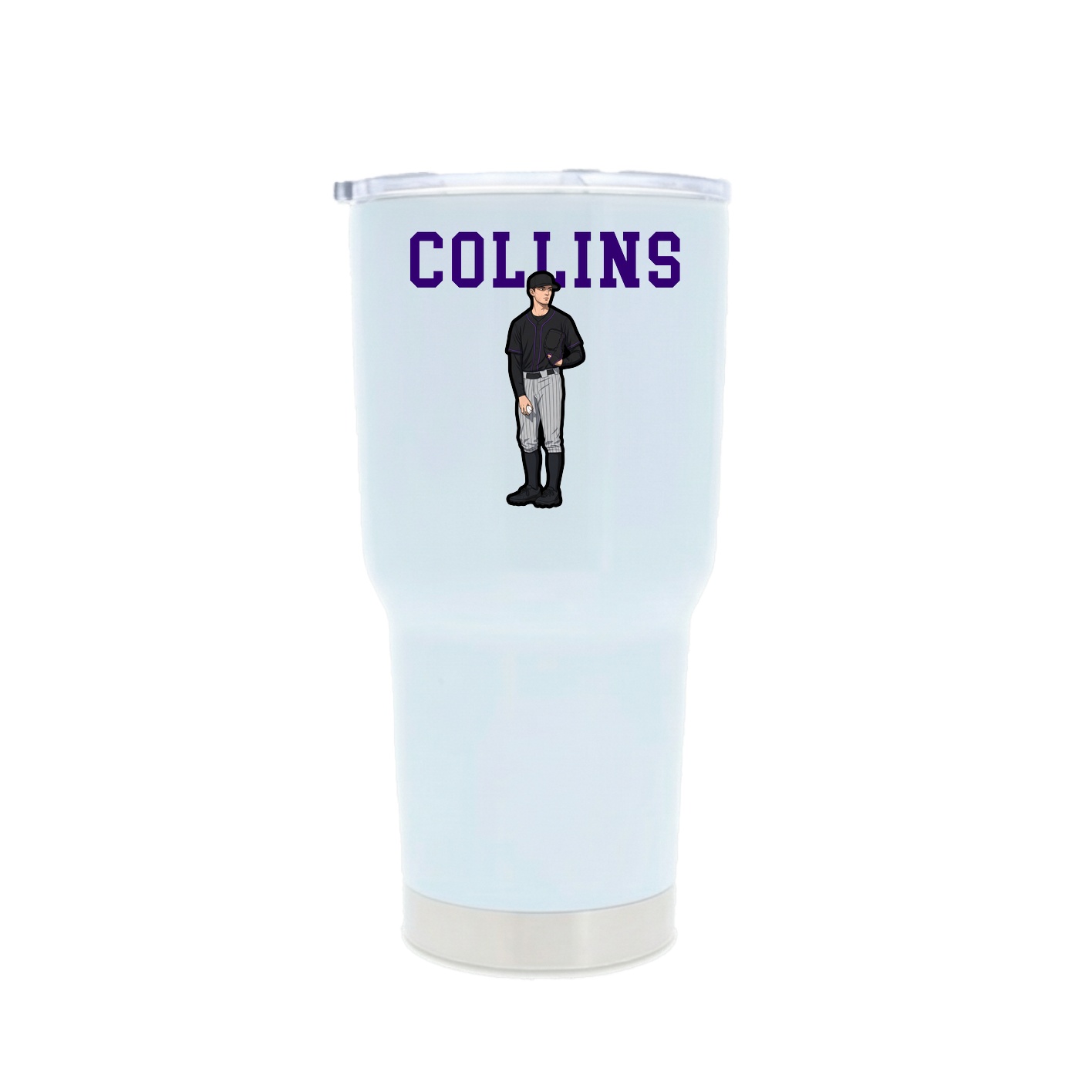 30oz Stainless Steel Tumbler — Shirsey in White