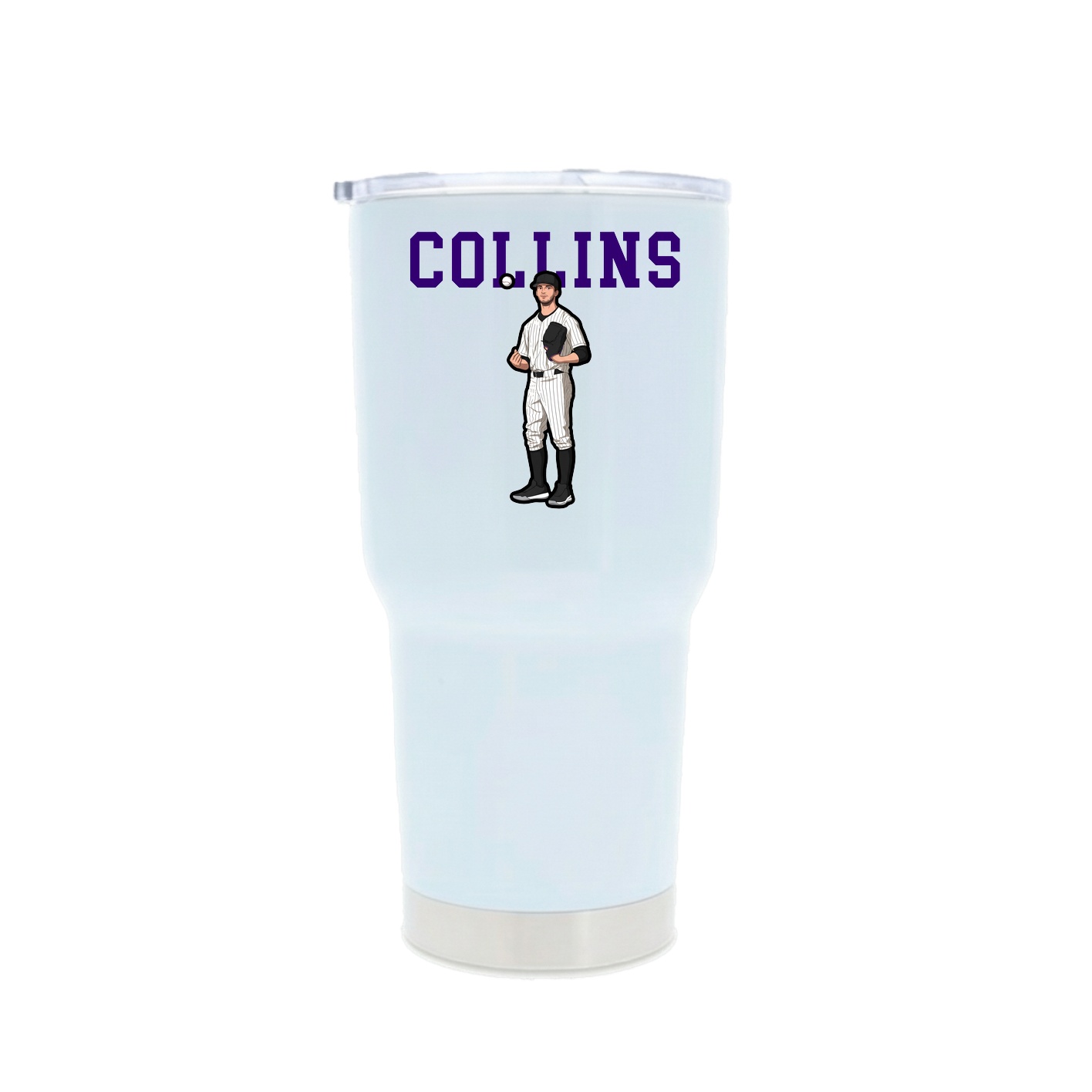 30oz Stainless Steel Tumbler — Shirsey in White