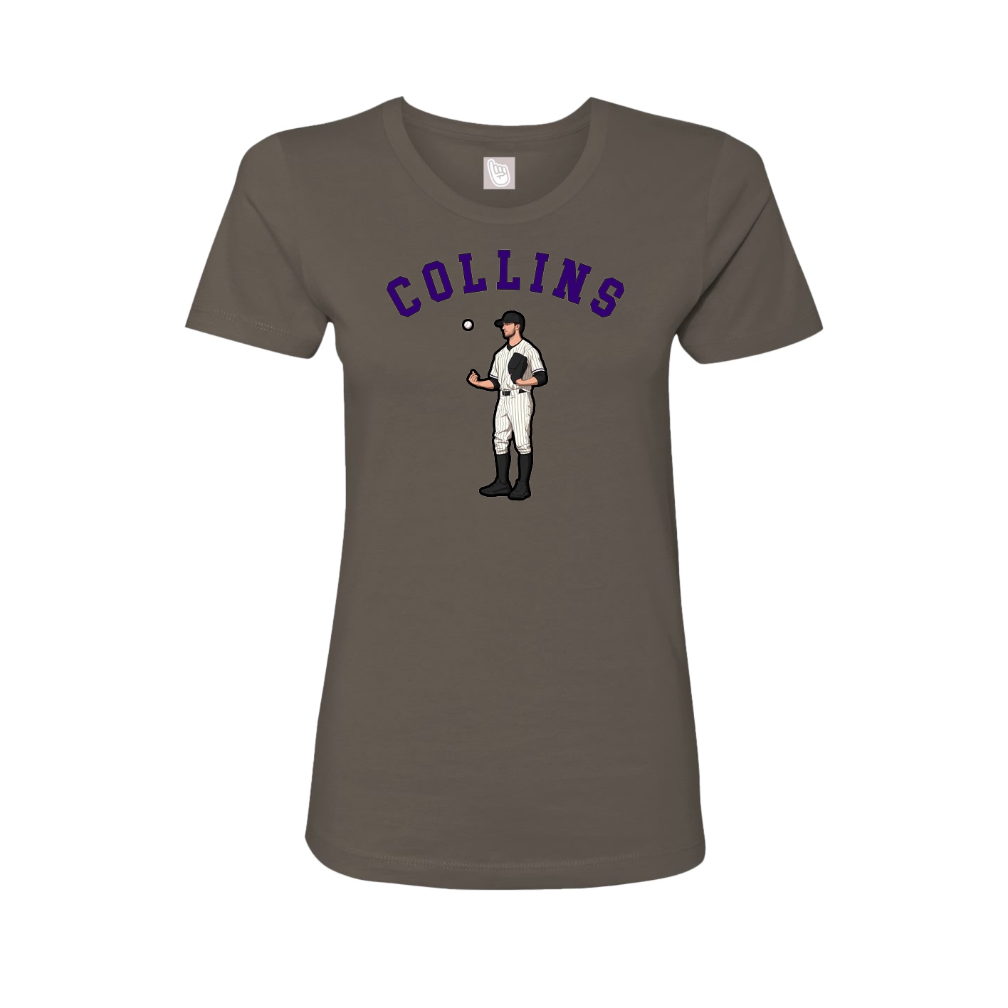 Fitted Women's Tee — Shirsey Arch in Grey