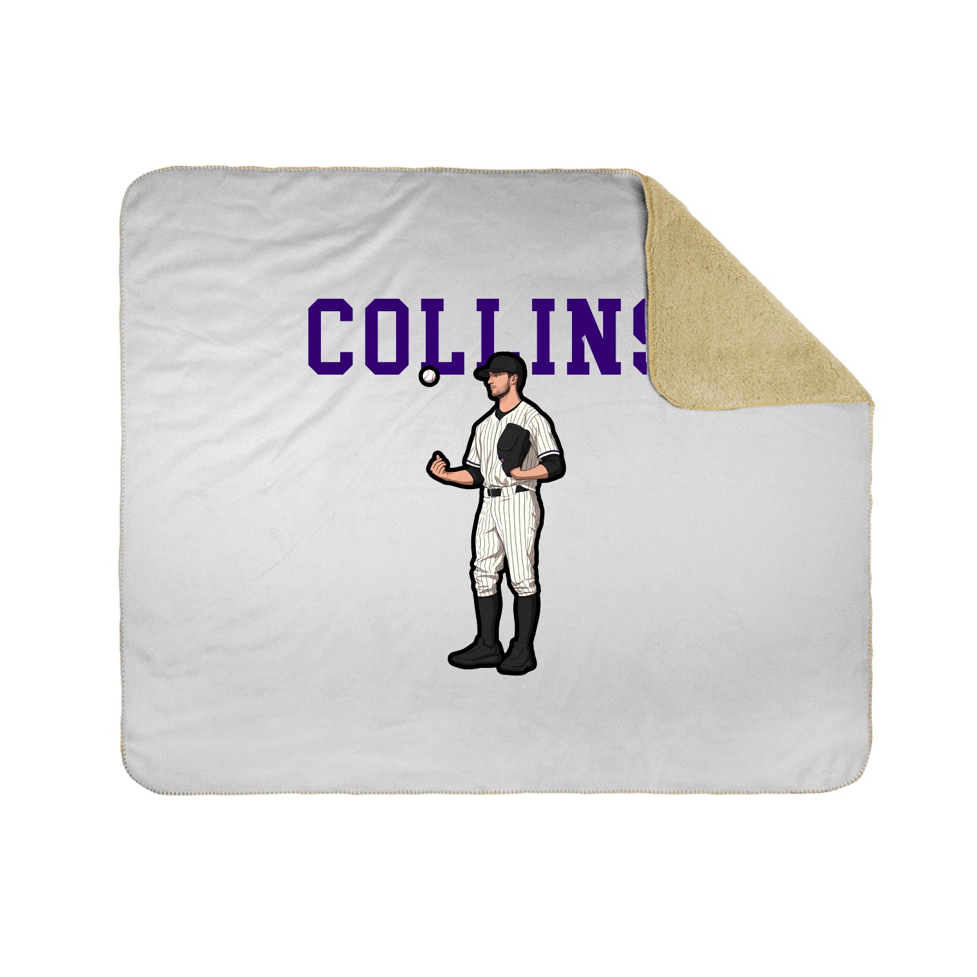Throw Blanket — Shirsey in White