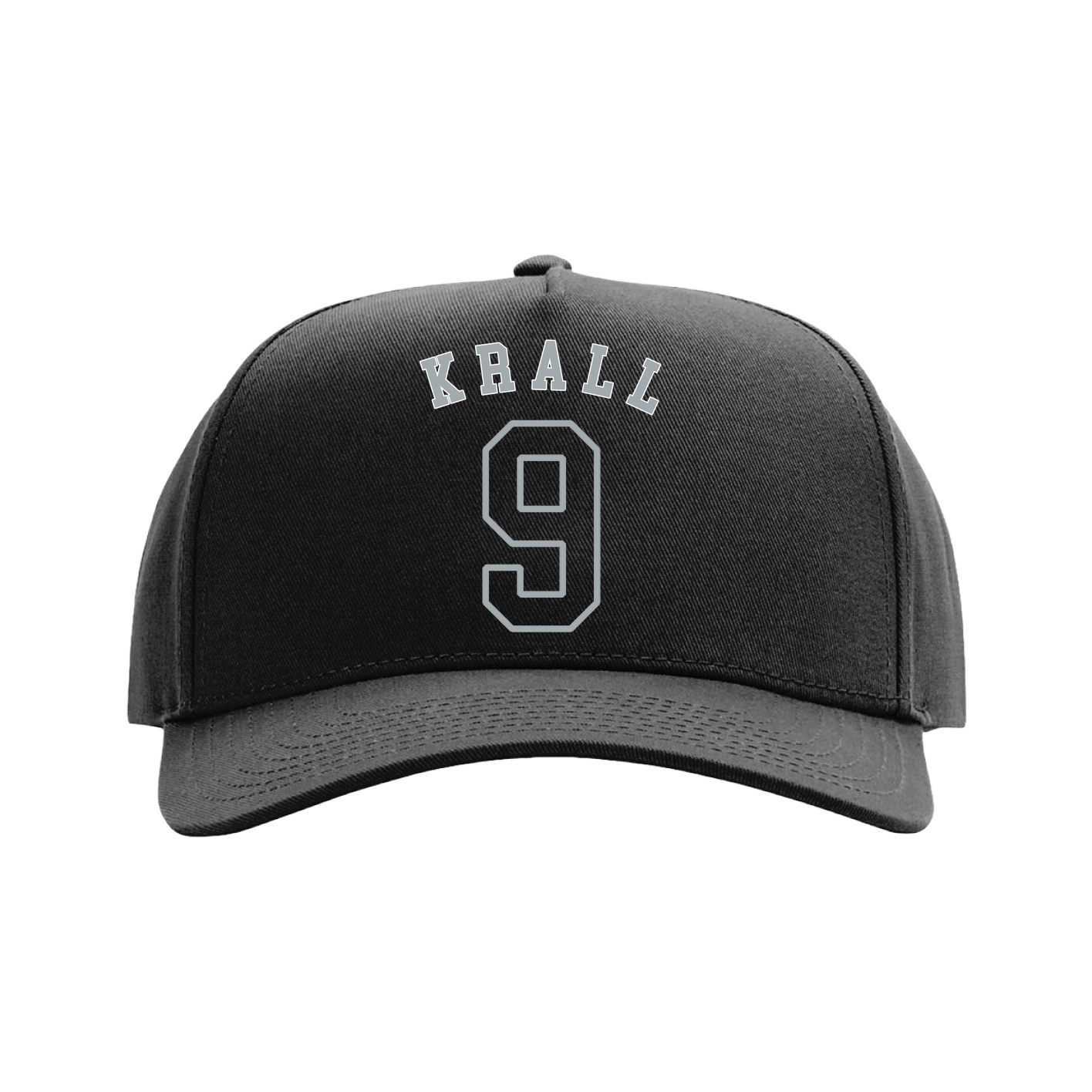 Full Fabric Five-Panel Champ Cap — Shirsey Arch in Black