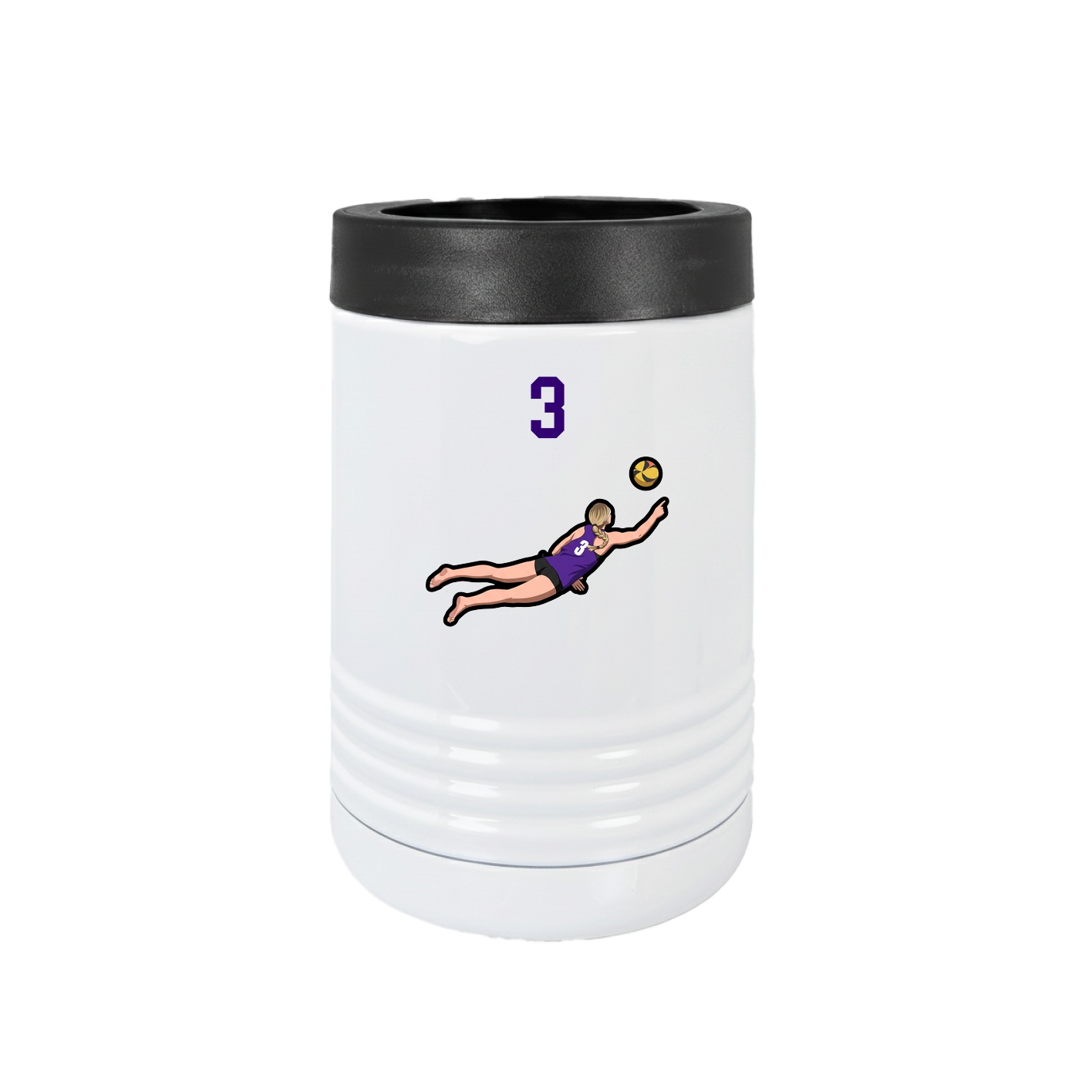 Beverage Holder — Number Top in White