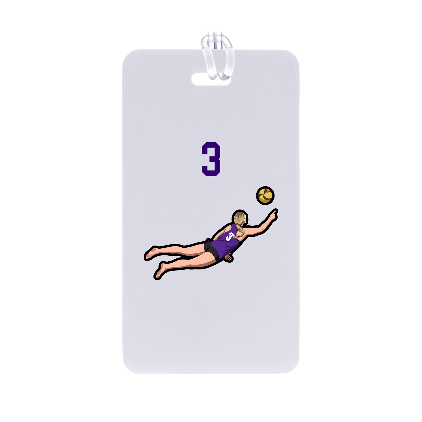 Bag Tag — Number Top in Classic