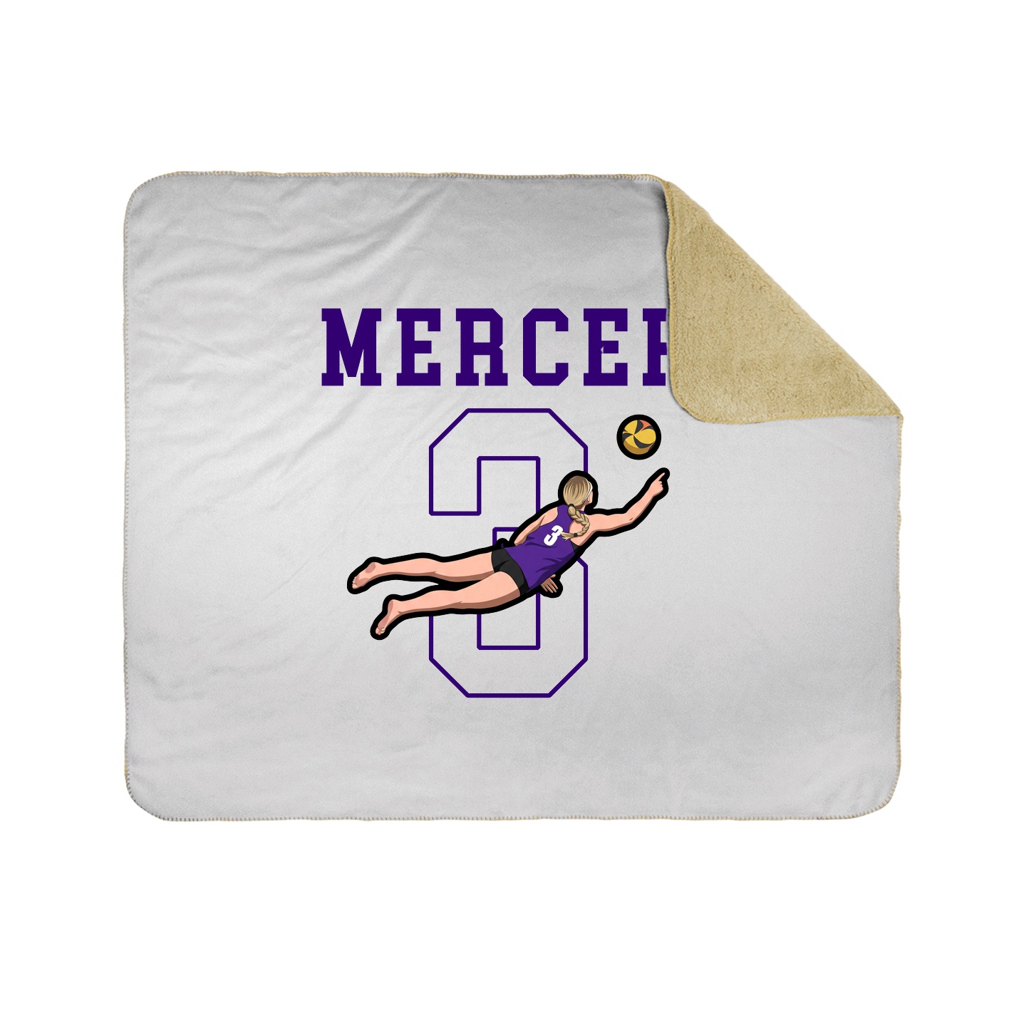 Throw Blanket — Shirsey in White