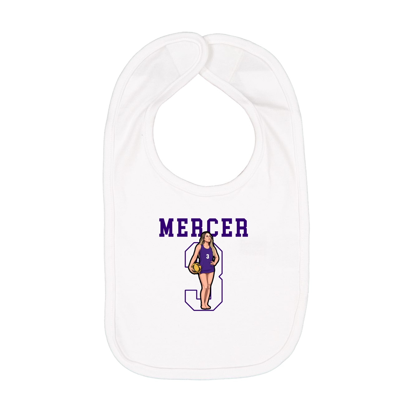 Infant Bib — Shirsey in White