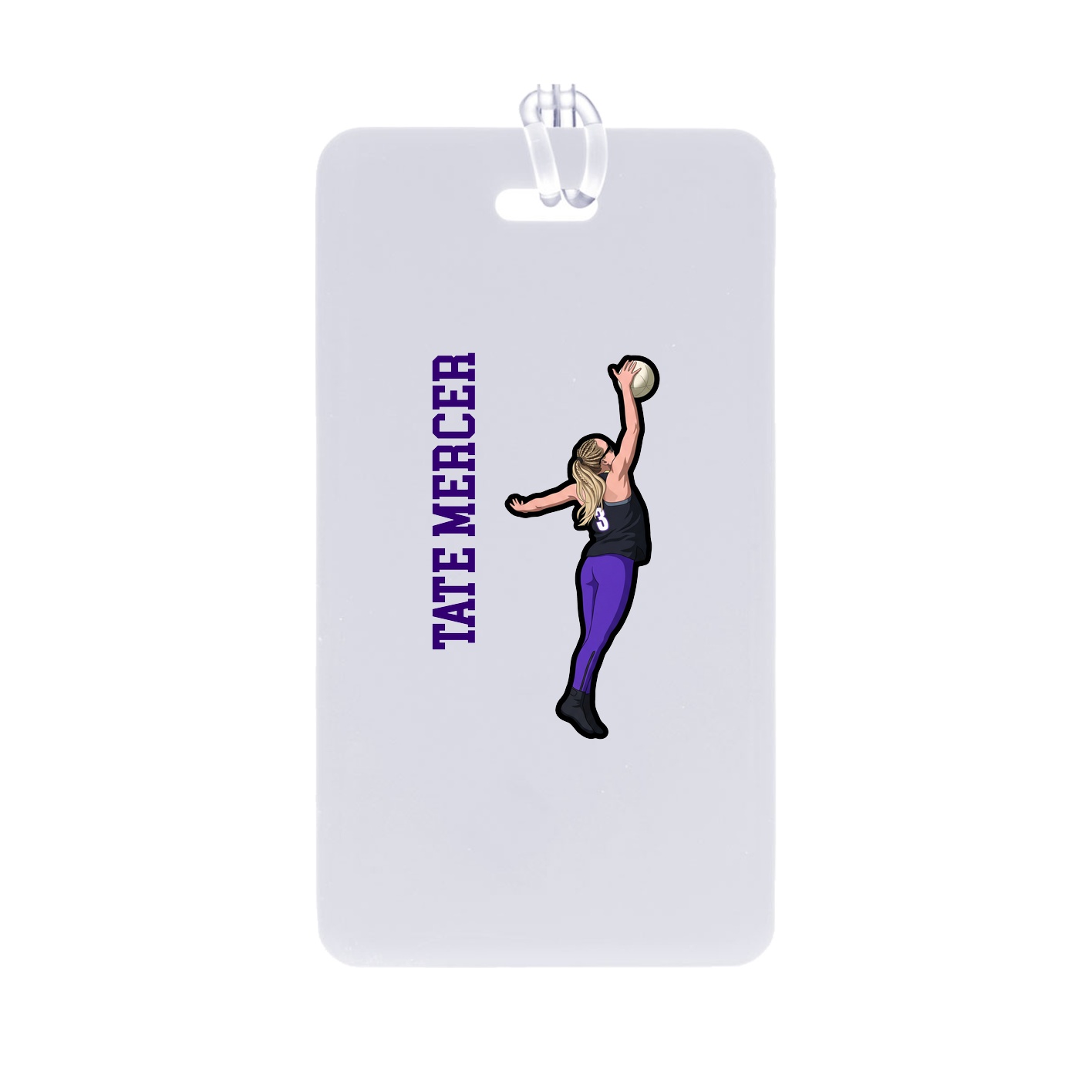 Bag Tag — Name Vertical in Classic