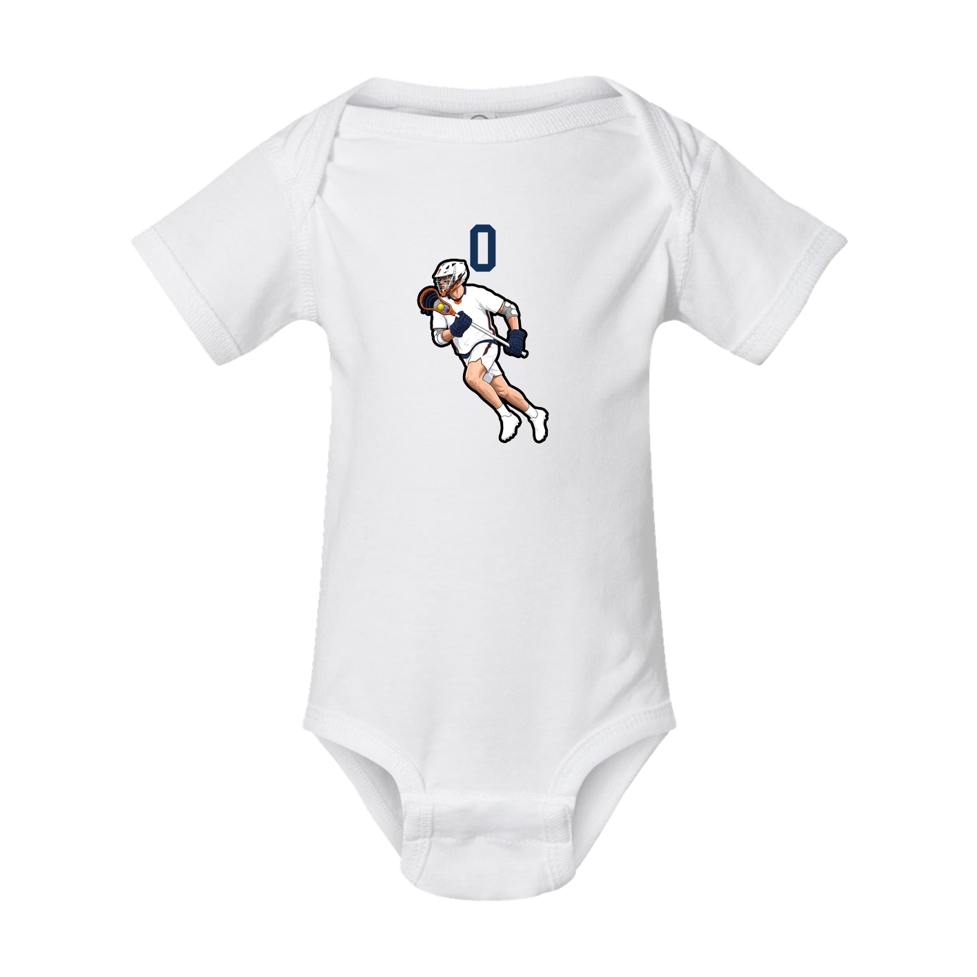 Baby Onesie — Number Top in White