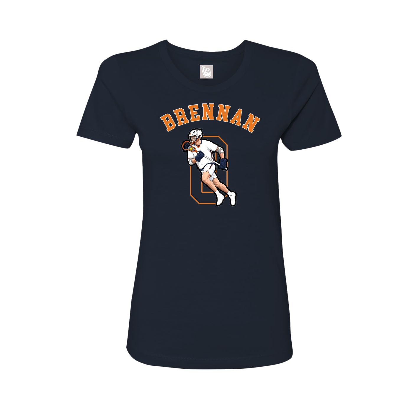 Fitted Women's Tee — Shirsey Arch in Navy