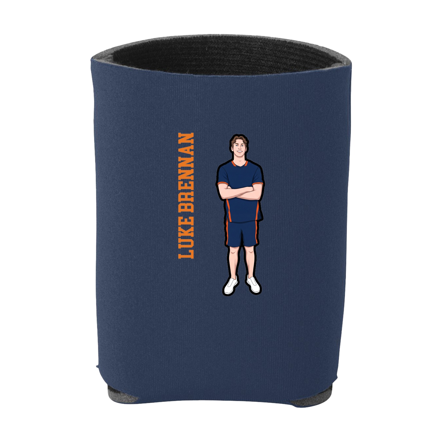 Can Holder — Name Vertical in Navy