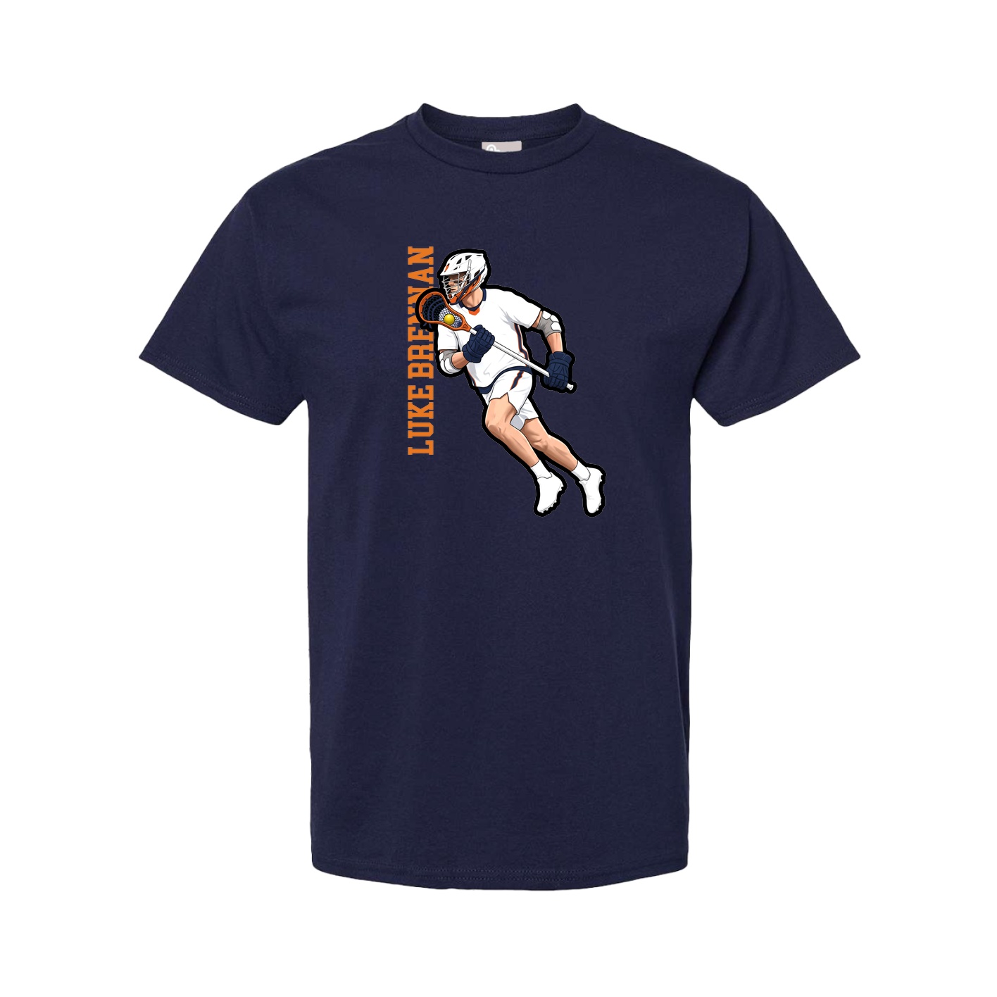 Tee — Name Vertical in Navy