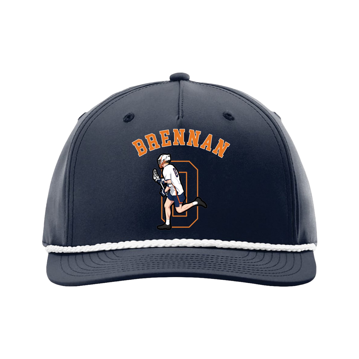 Five-Panel Classic Rope Cap — Shirsey Arch in Navy