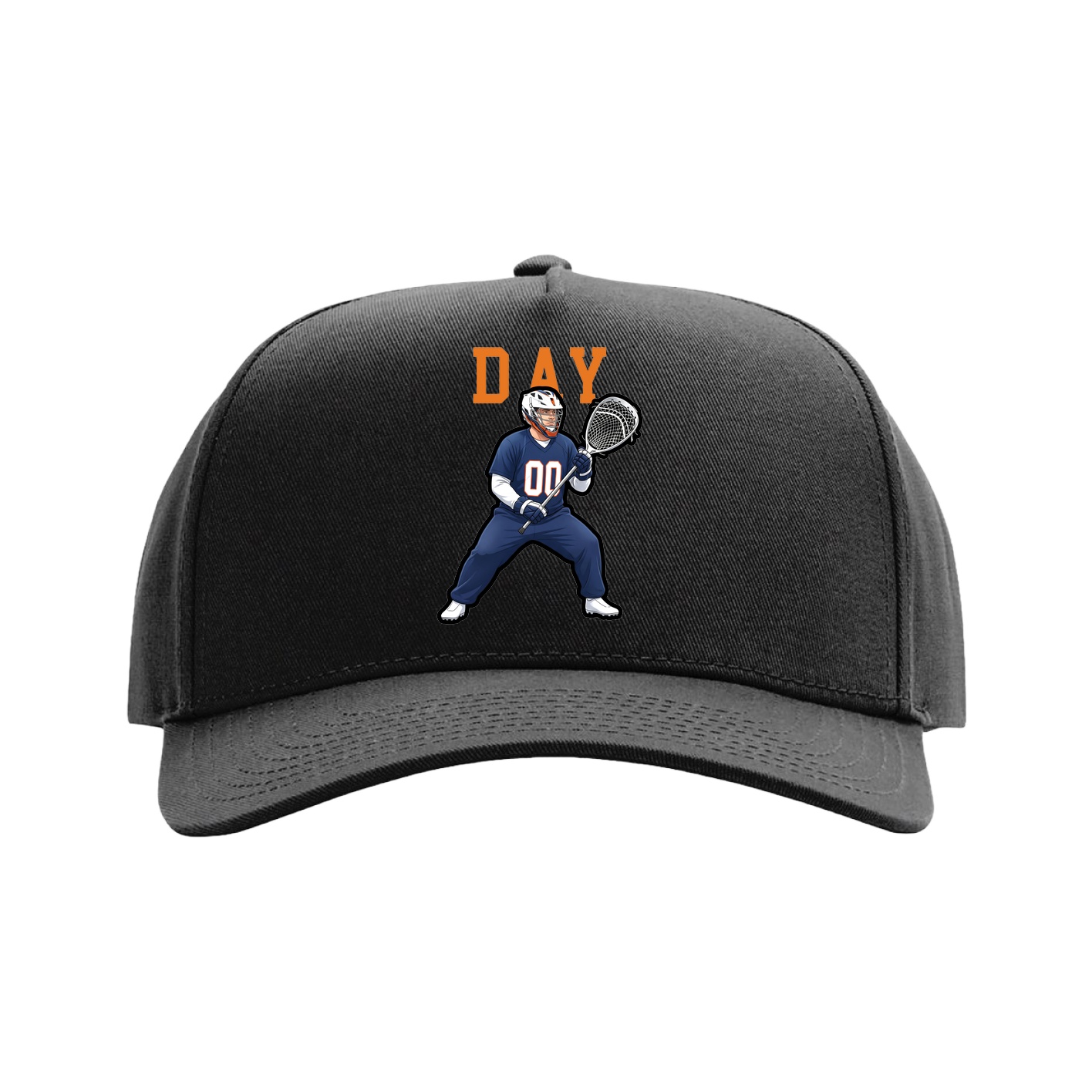 Full Fabric Five-Panel Champ Cap — Shirsey in Black