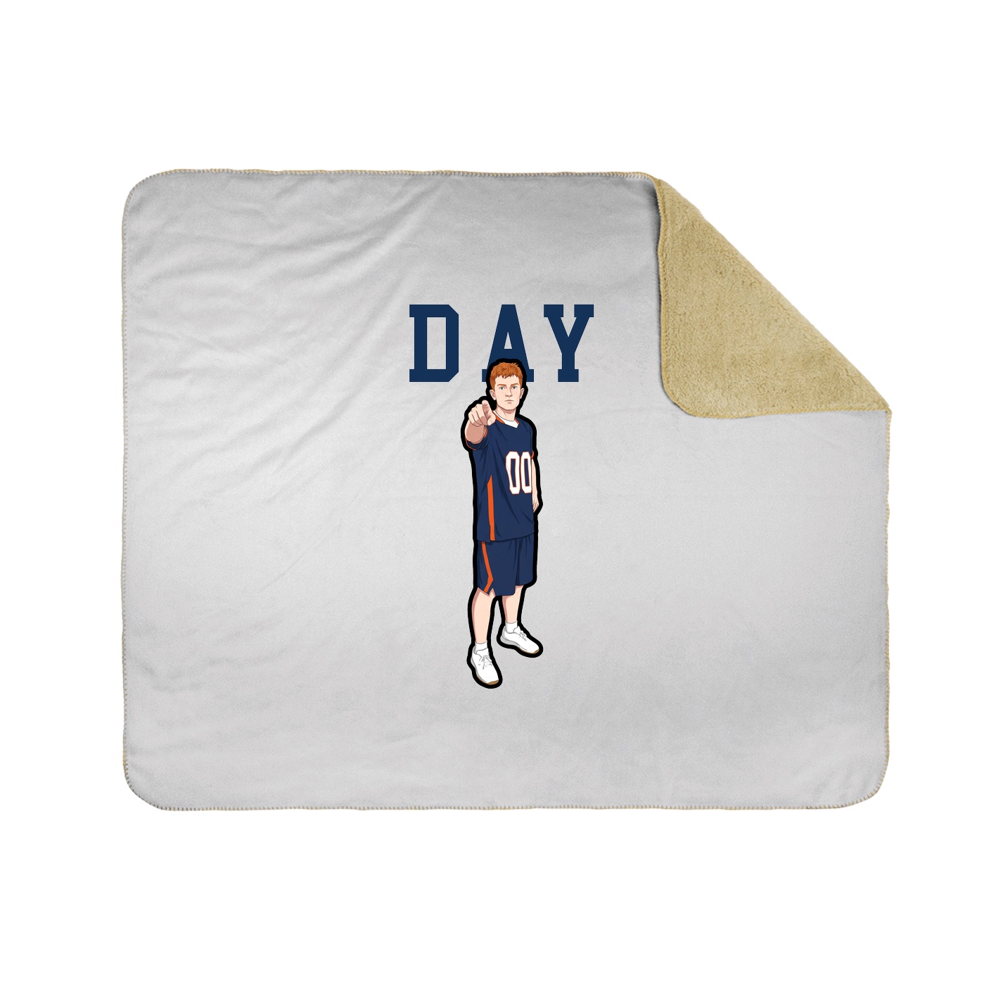 Throw Blanket — Shirsey in White