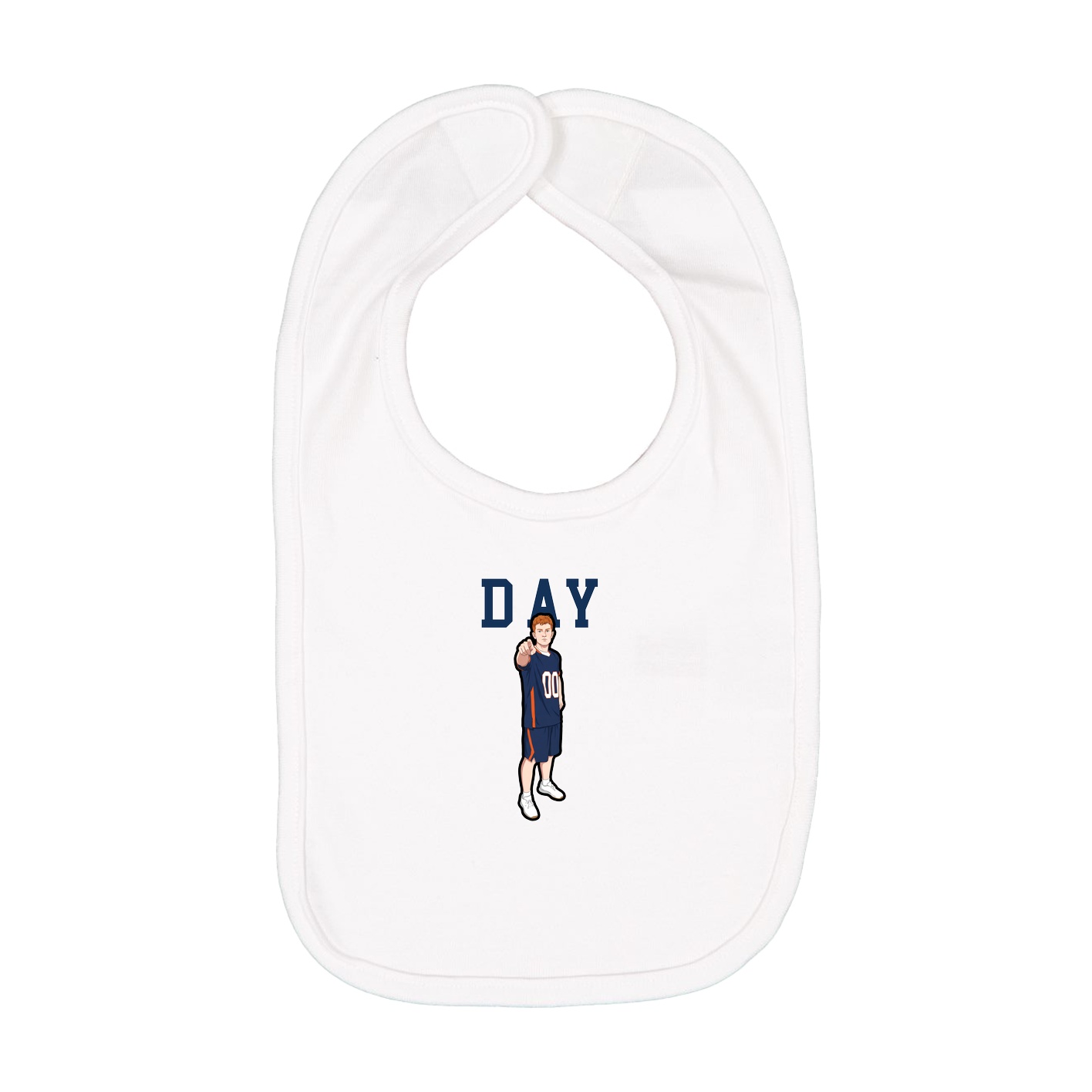 Infant Bib — Shirsey in White