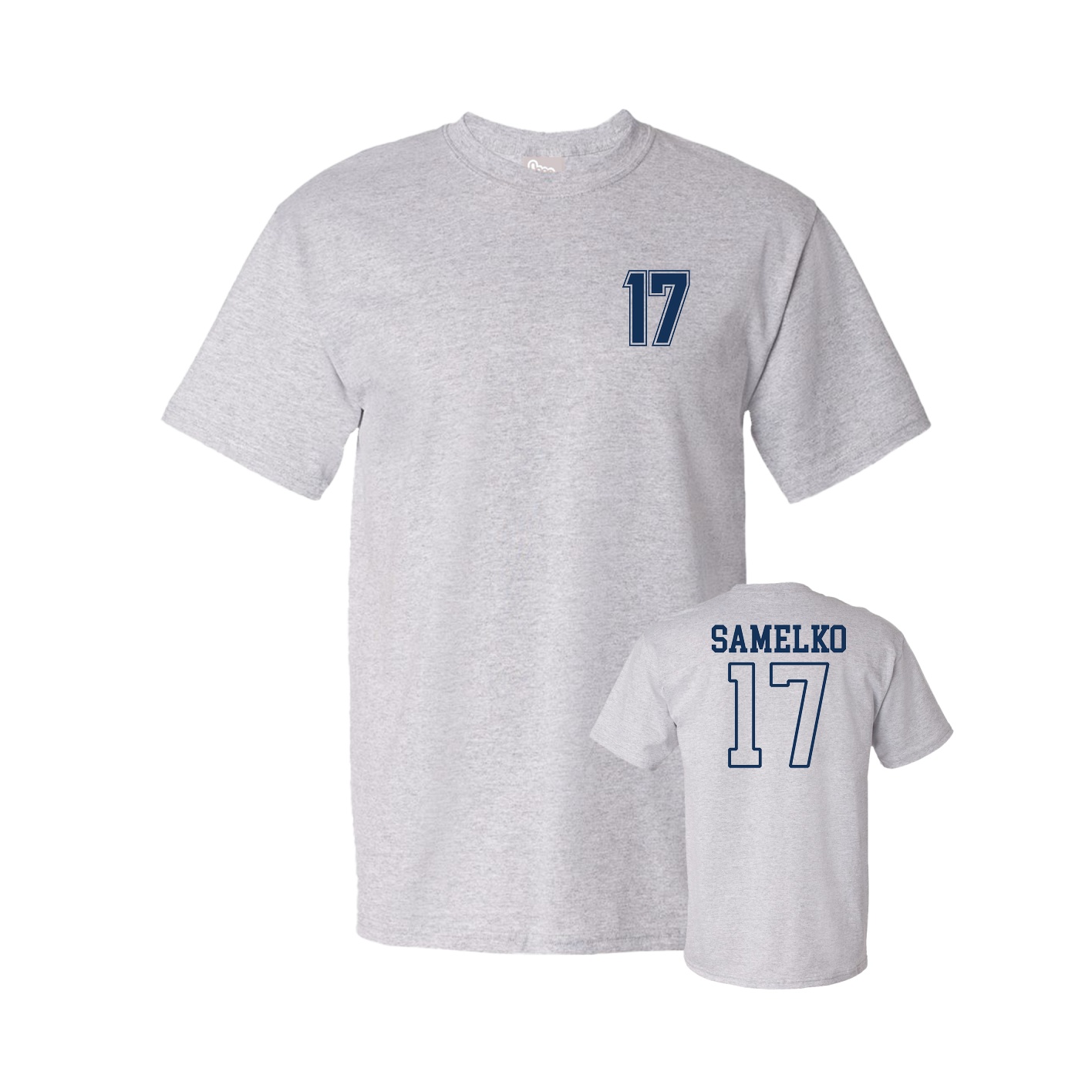 Youth Tee — Chest Back in Grey
