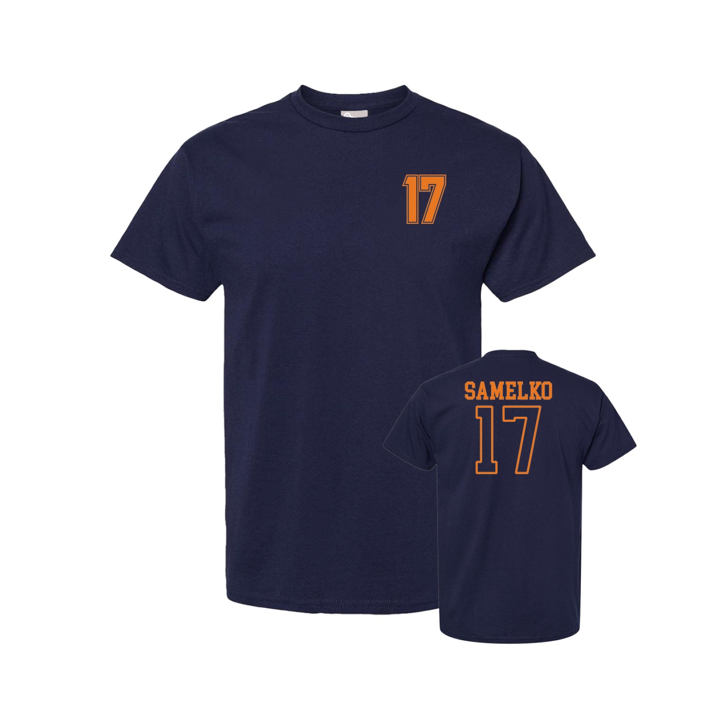 Youth Tee — Chest Back in Navy