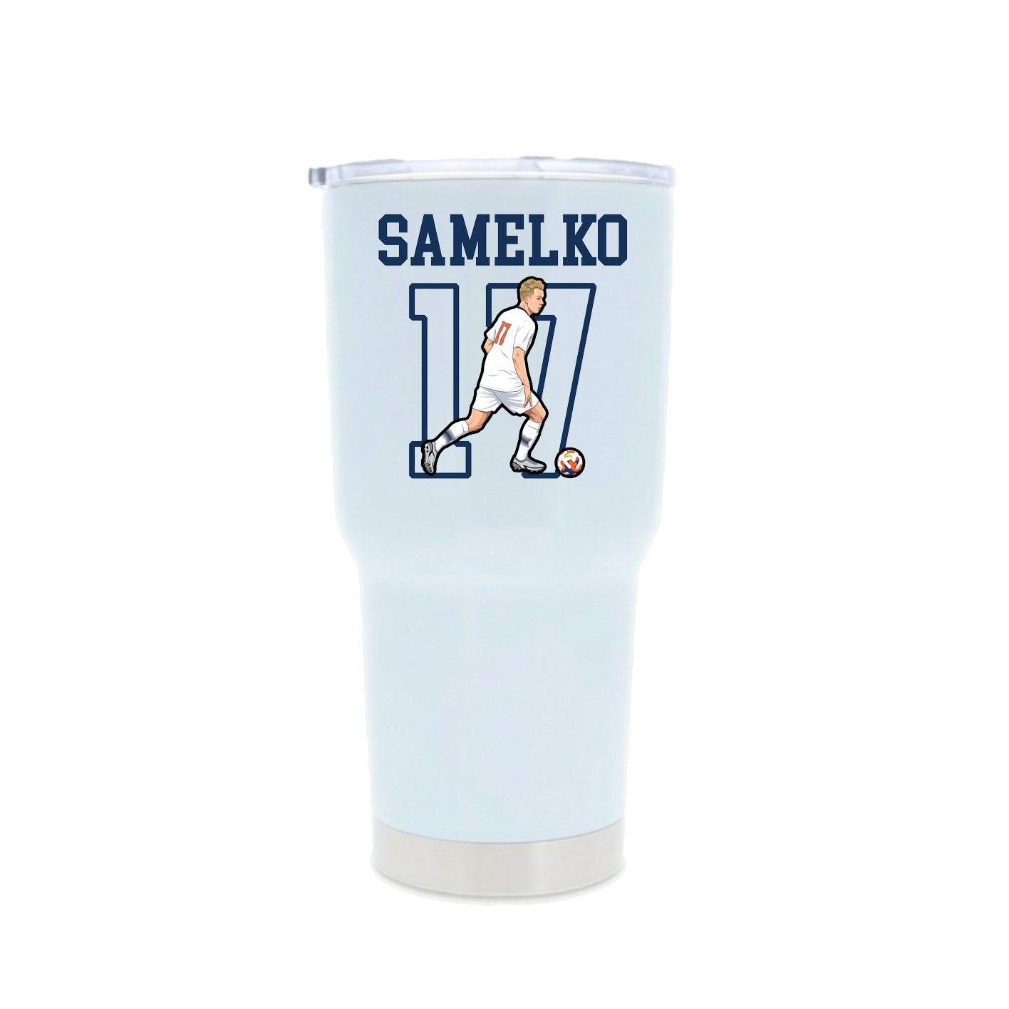 30oz Stainless Steel Tumbler — Shirsey in White