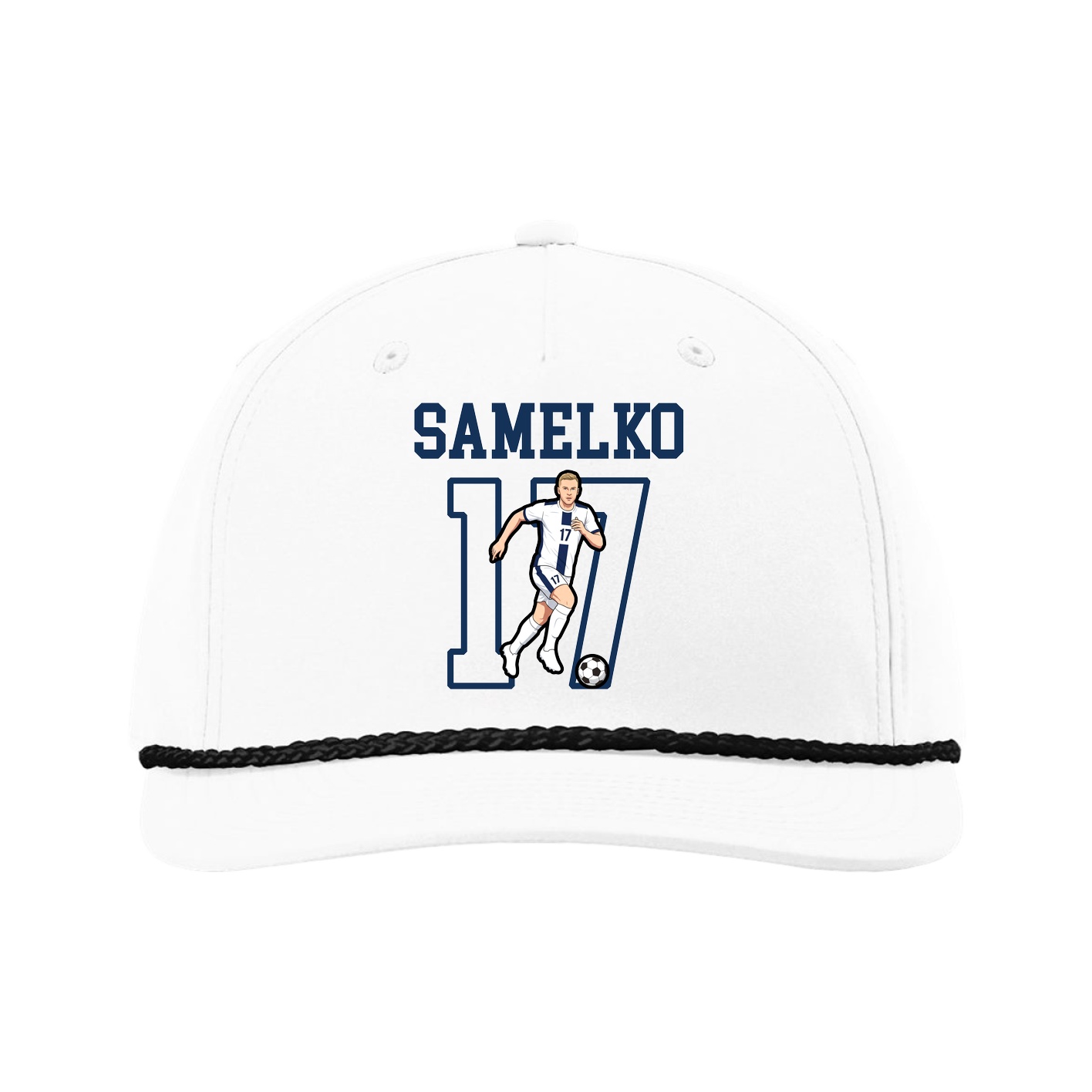 Five-Panel Classic Rope Cap — Shirsey in White
