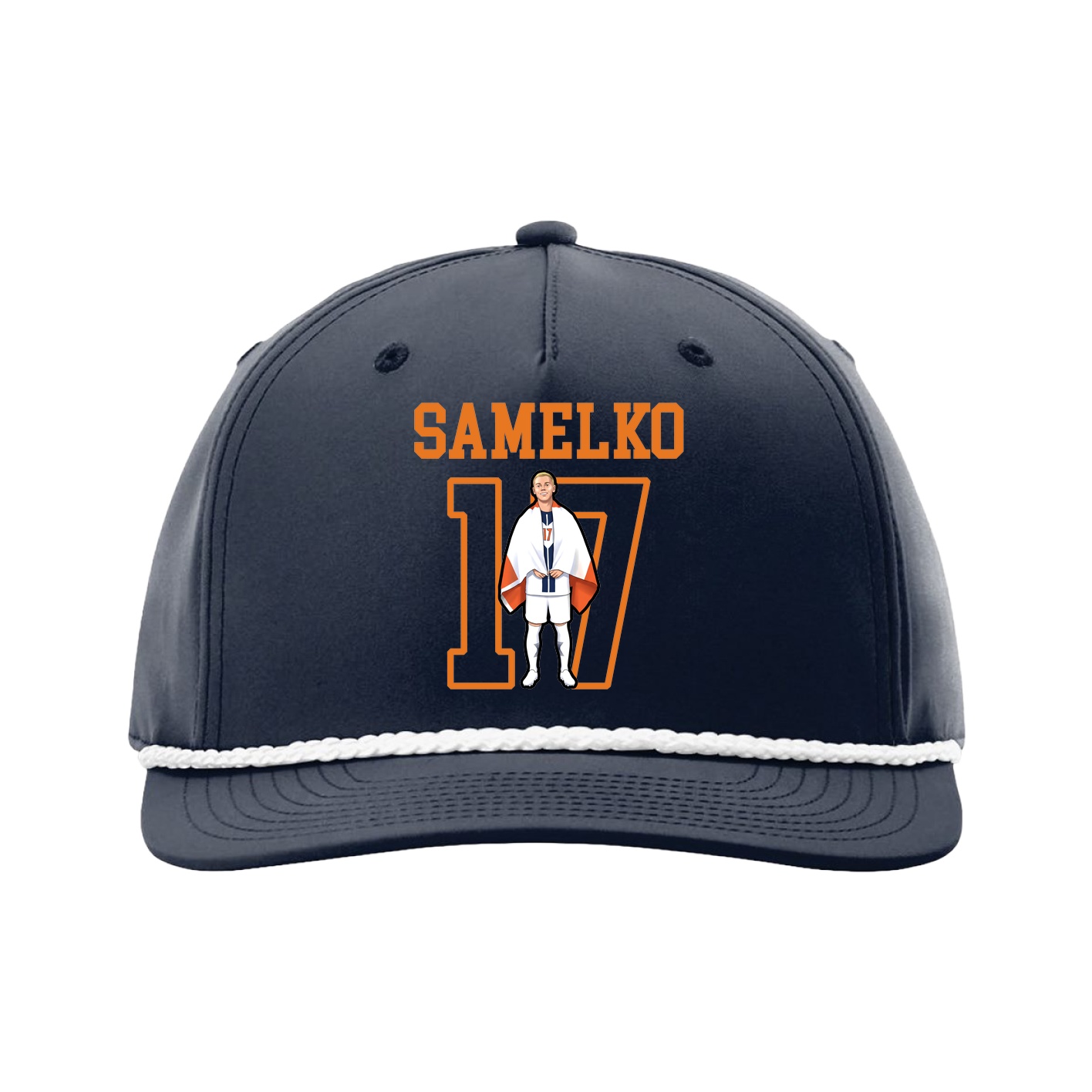 Five-Panel Classic Rope Cap — Shirsey in Navy