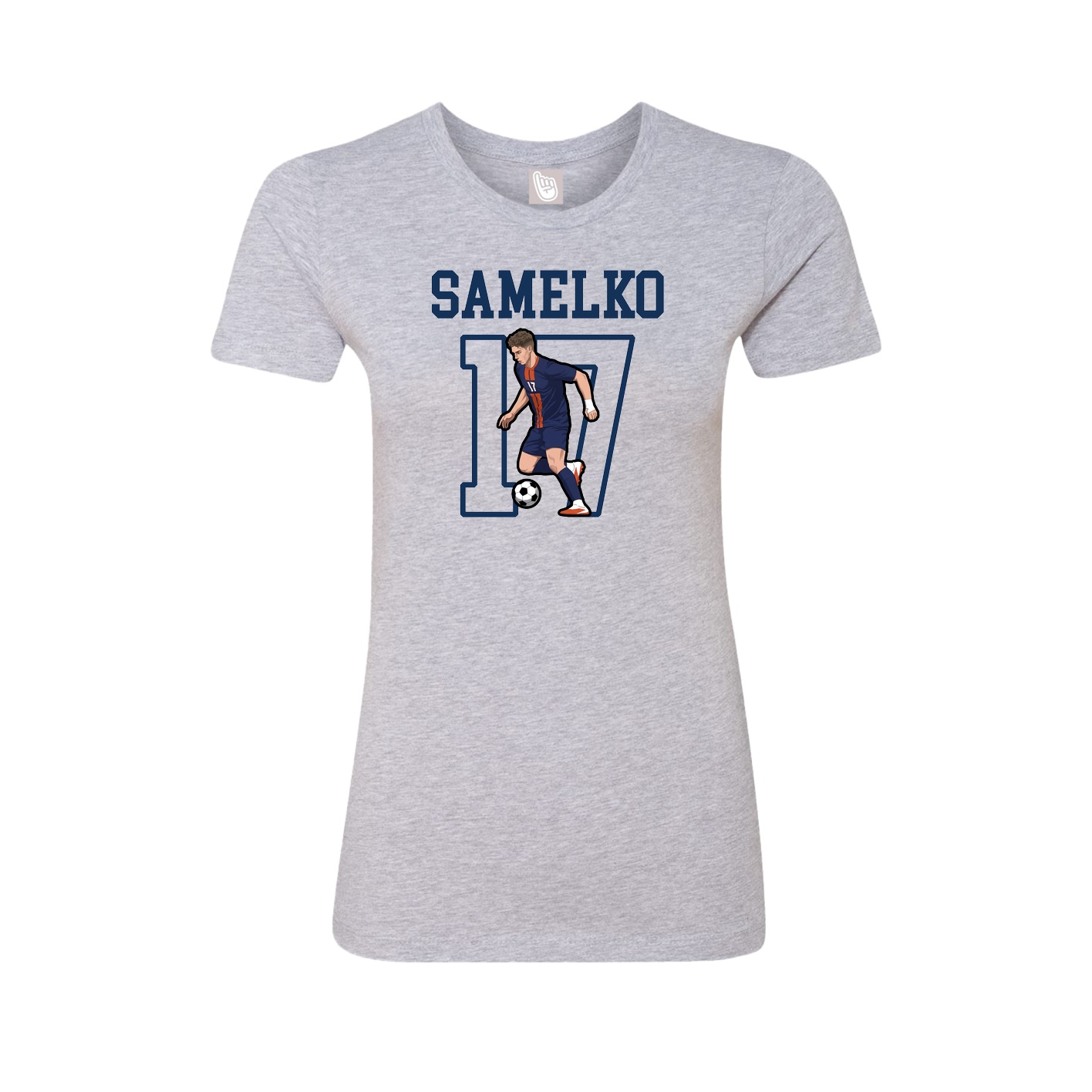 Fitted Women's Tee — Shirsey in Grey