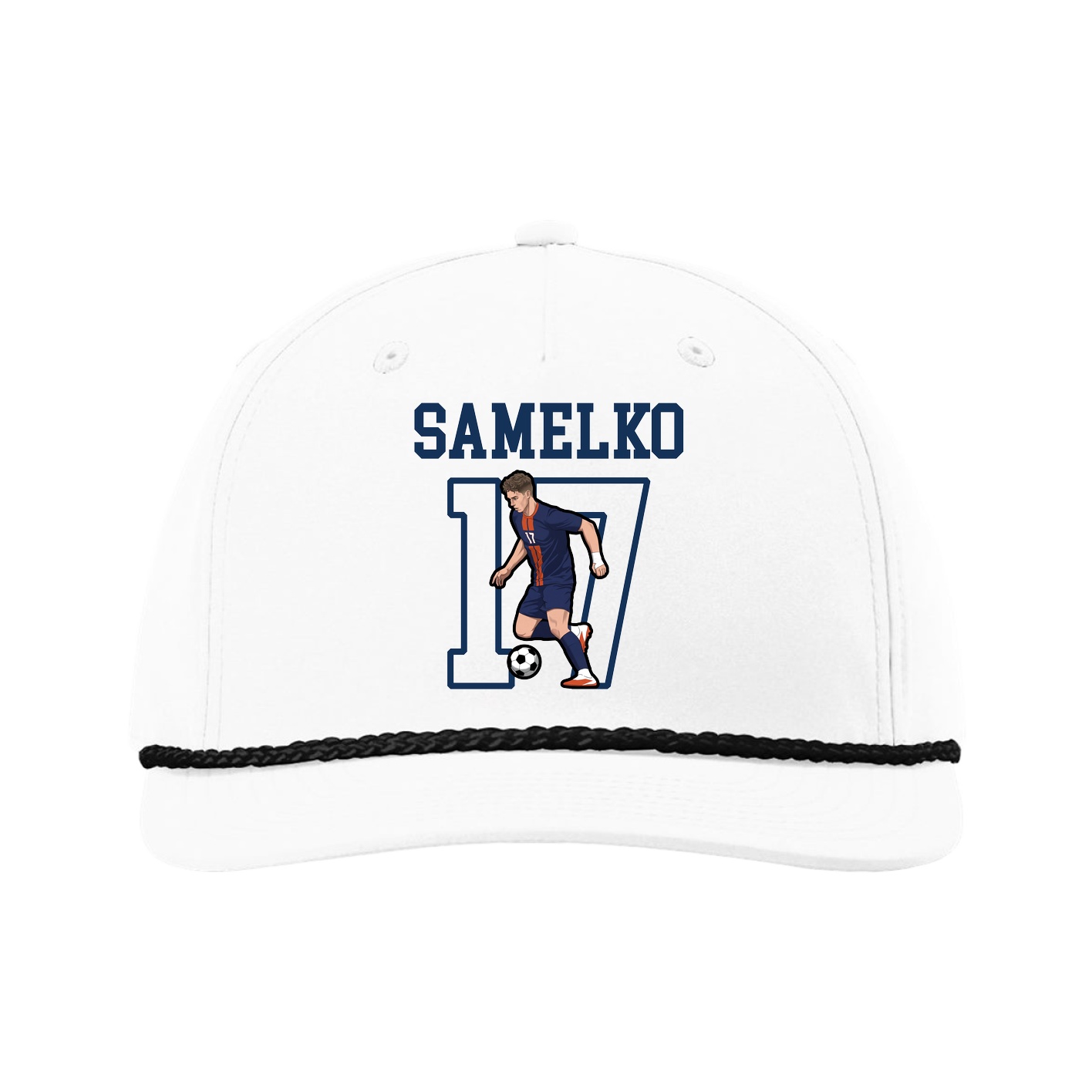 Five-Panel Classic Rope Cap — Shirsey in White