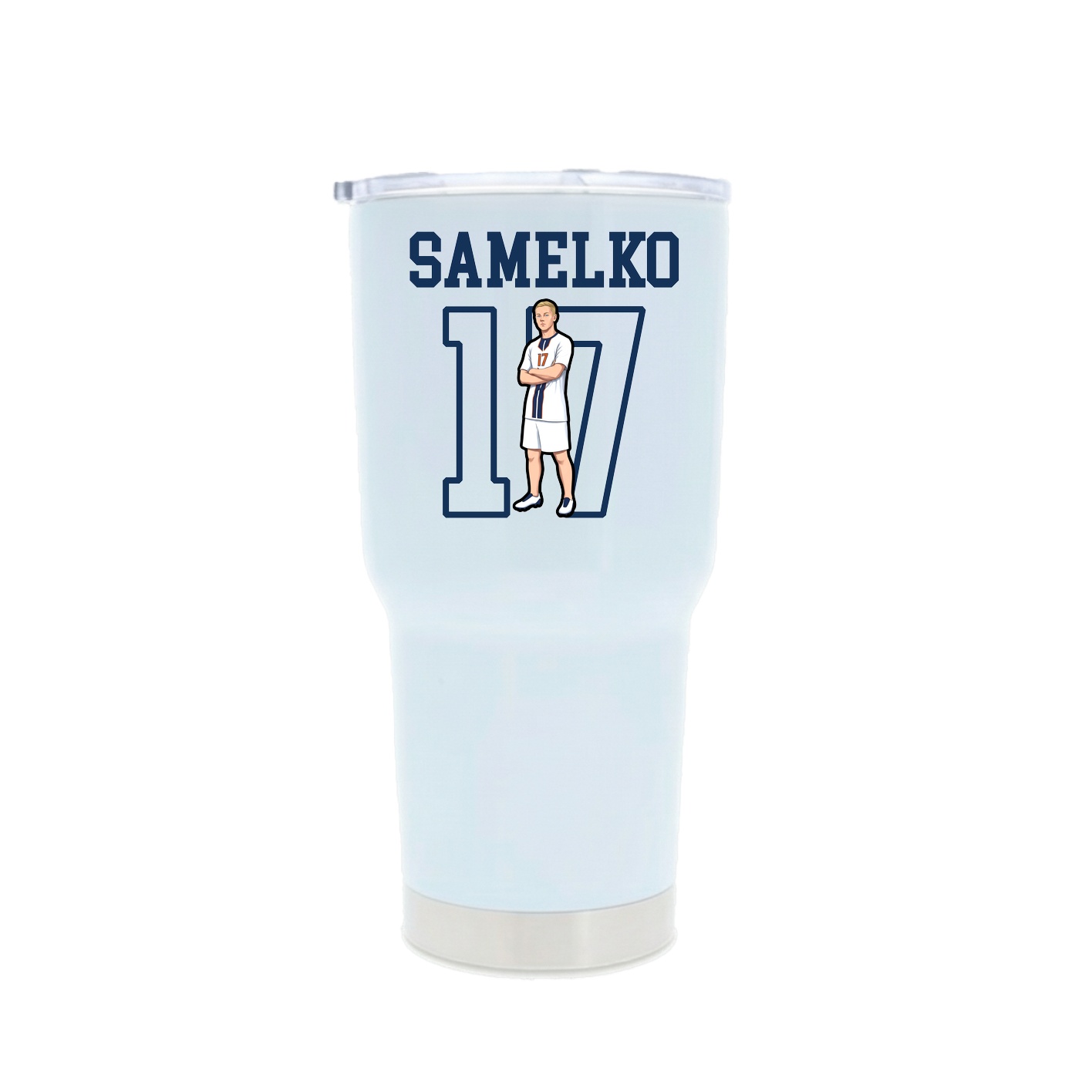 30oz Stainless Steel Tumbler — Shirsey in White