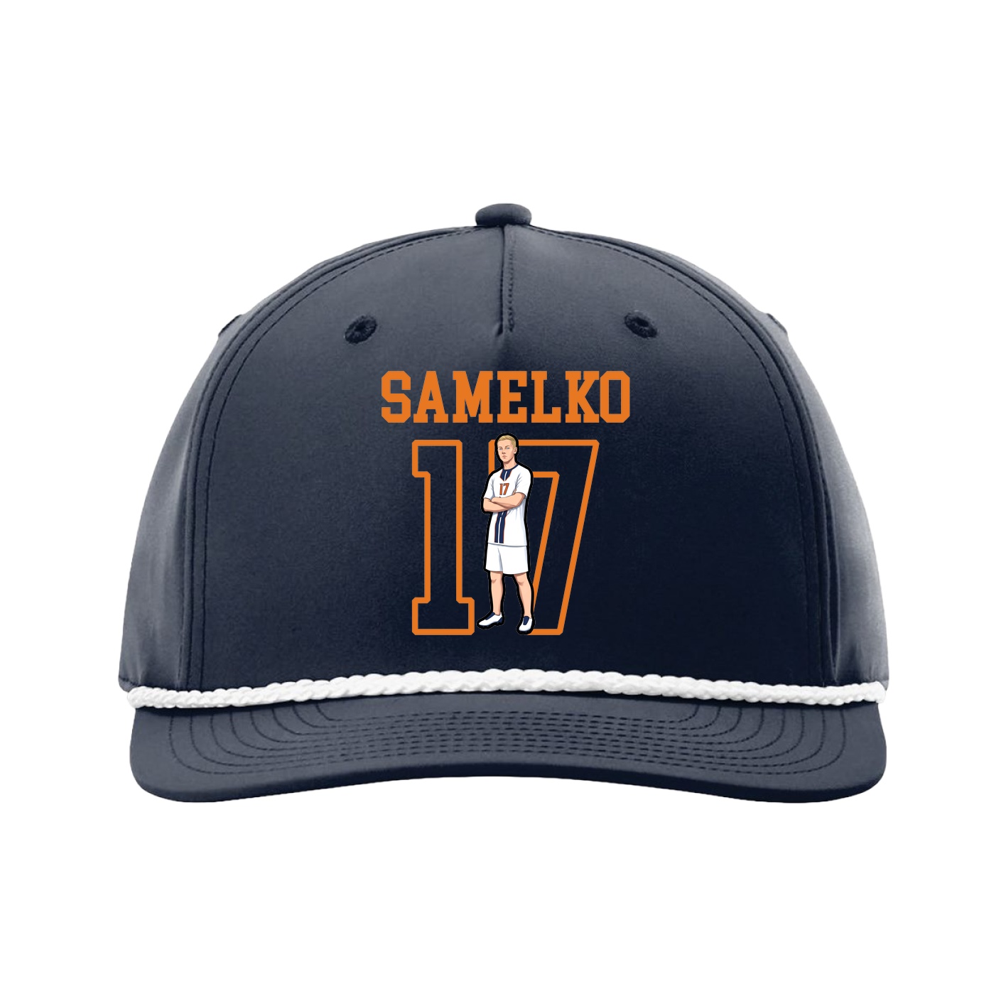 Five-Panel Classic Rope Cap — Shirsey in Navy