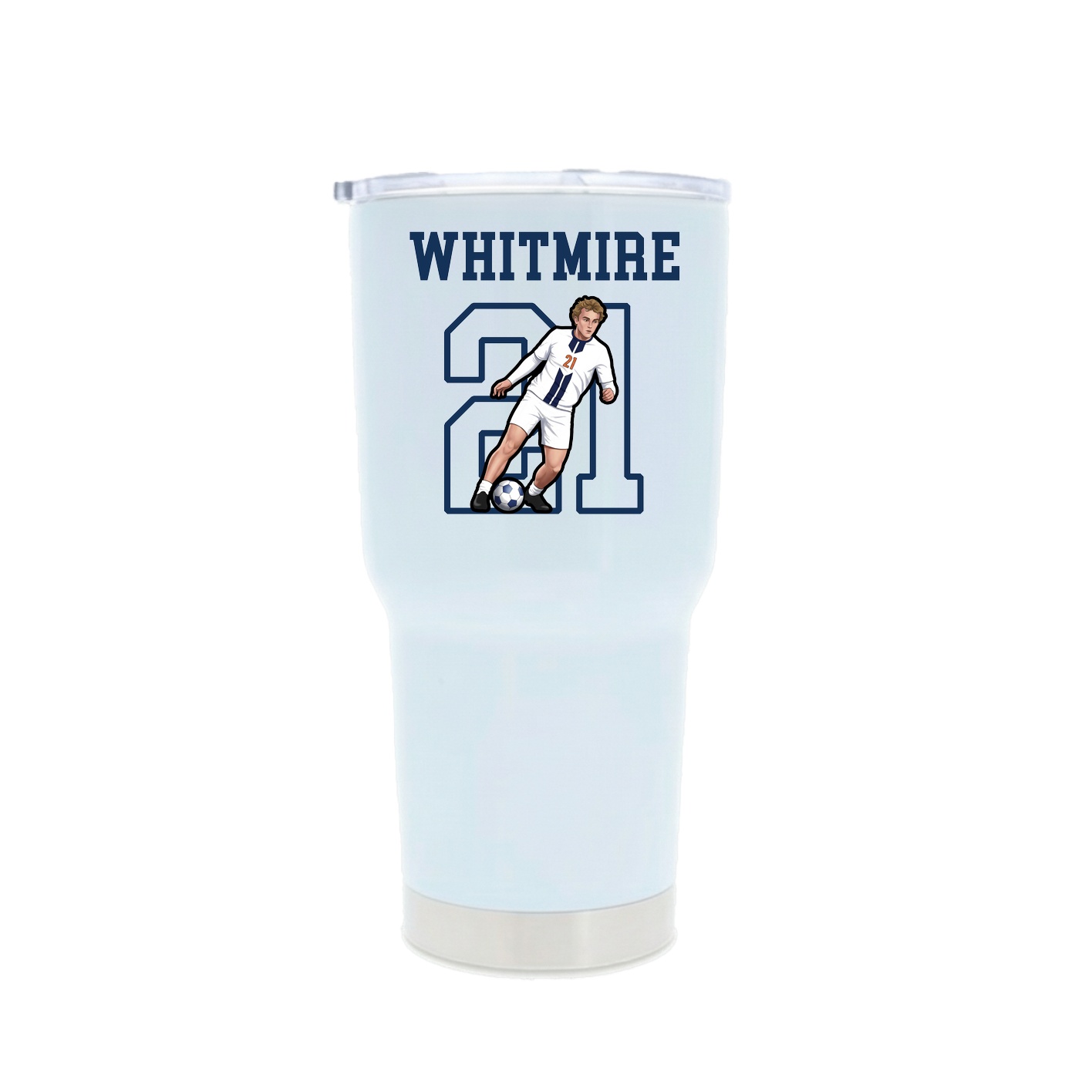 30oz Stainless Steel Tumbler — Shirsey in White