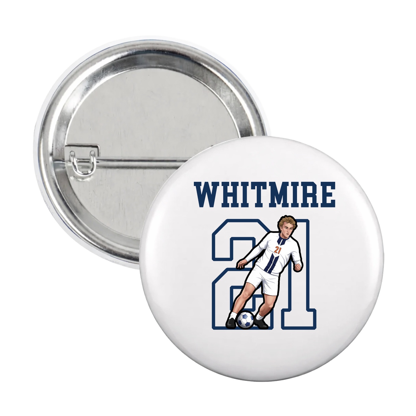 Game Day Button — Shirsey in White