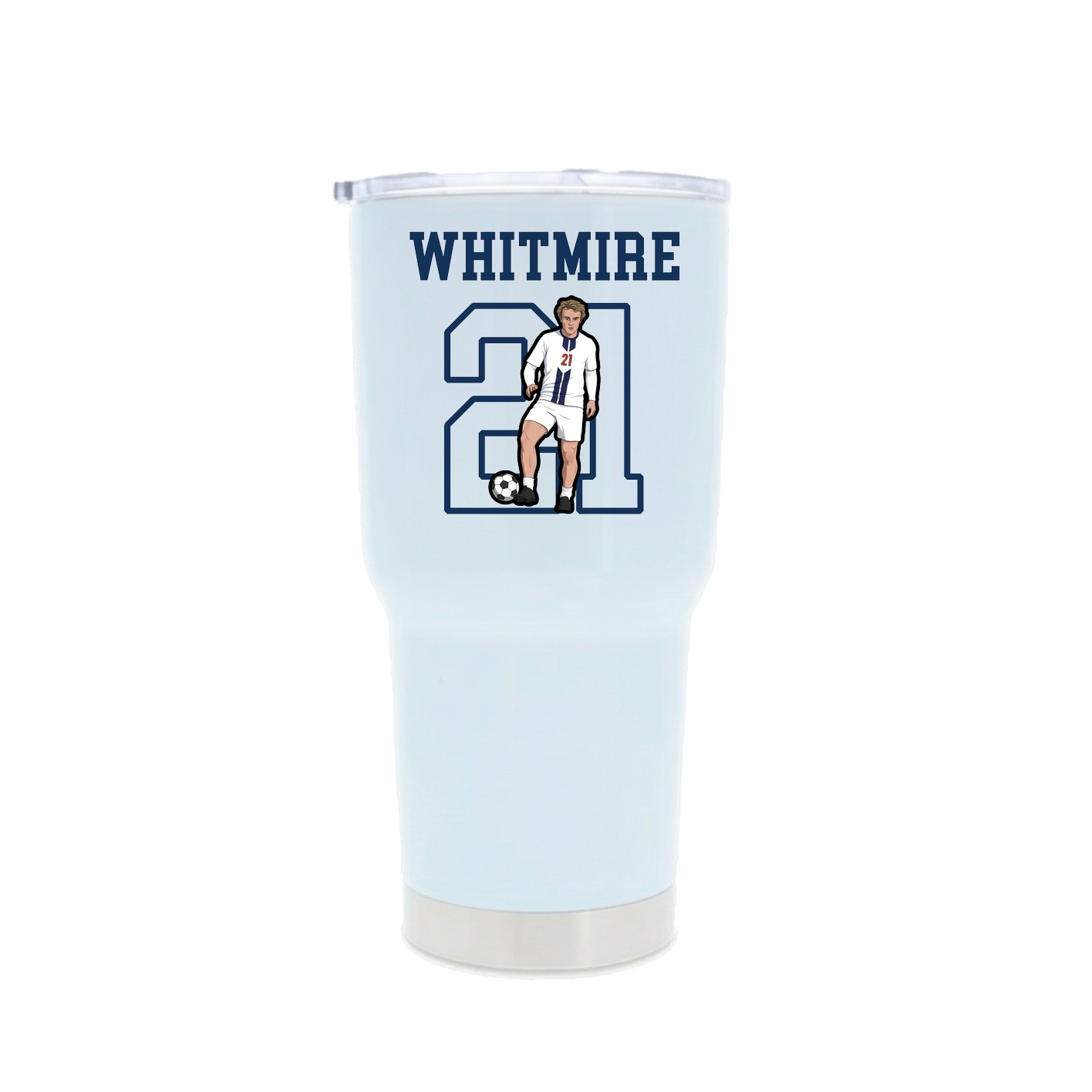 30oz Stainless Steel Tumbler — Shirsey in White