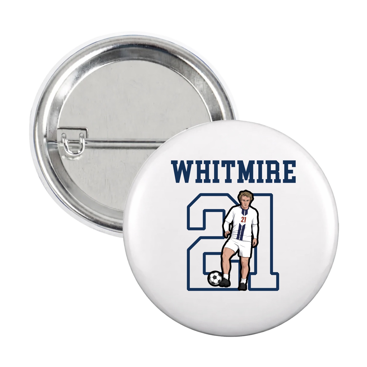 Game Day Button — Shirsey in White