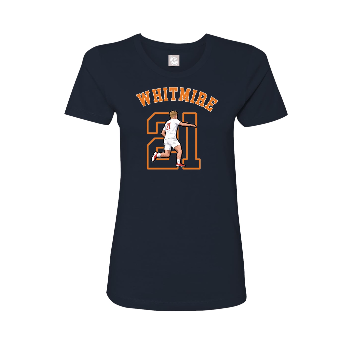 Fitted Women's Tee — Shirsey Arch in Navy