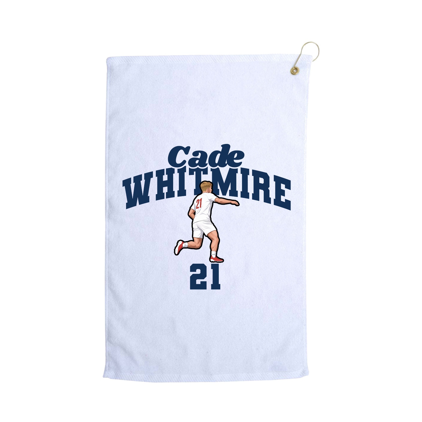 Golf Towel — Signature Arch in White