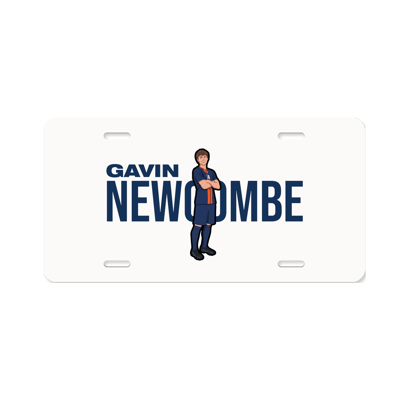 License Plate — Player Name in Classic