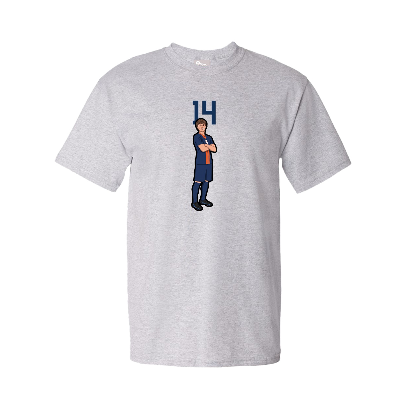 Tee — Number Top in Grey
