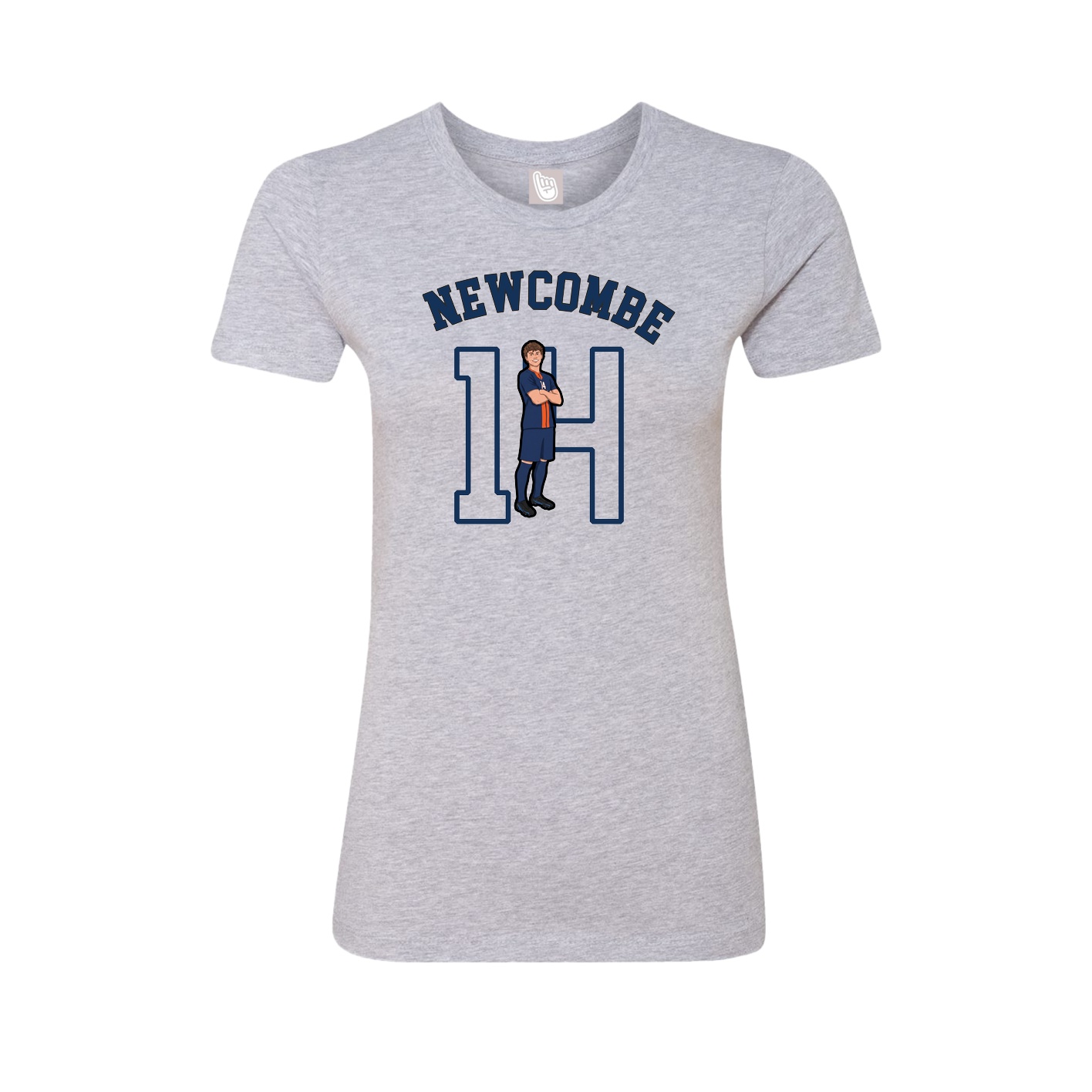 Fitted Women's Tee — Shirsey Arch in Grey