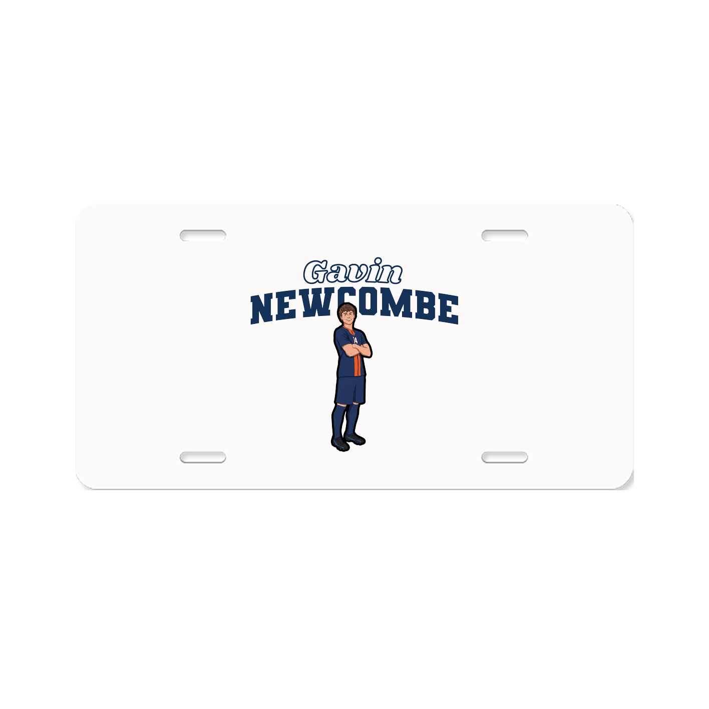 License Plate — Name Arch in Classic