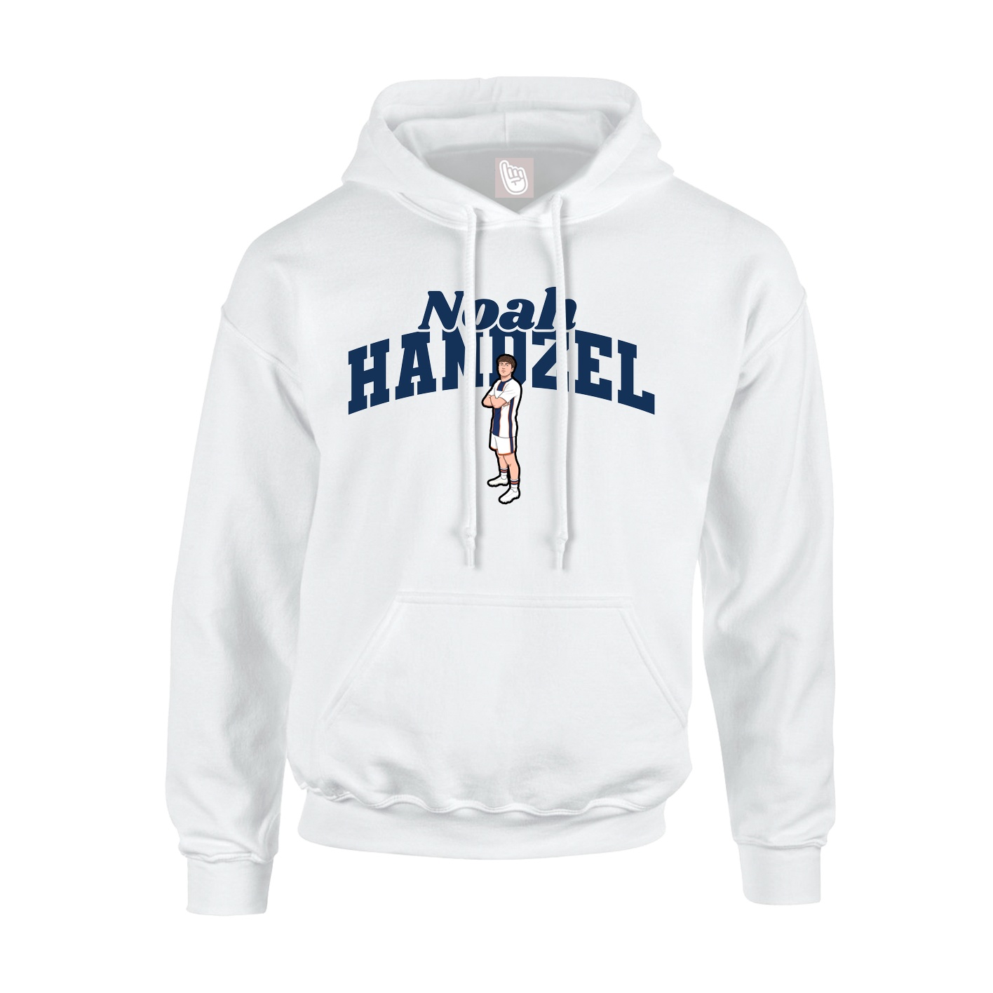 Hoodie — Signature Arch in White