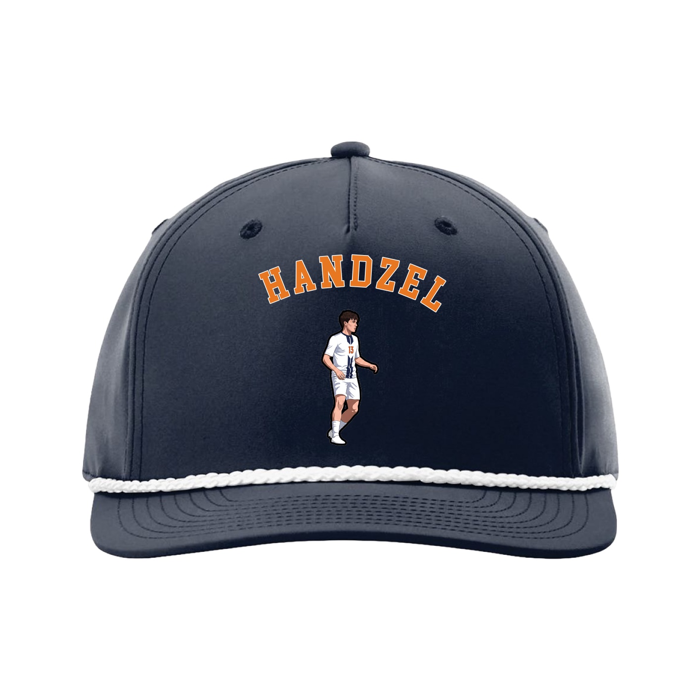 Five-Panel Classic Rope Cap — Shirsey Arch in Navy